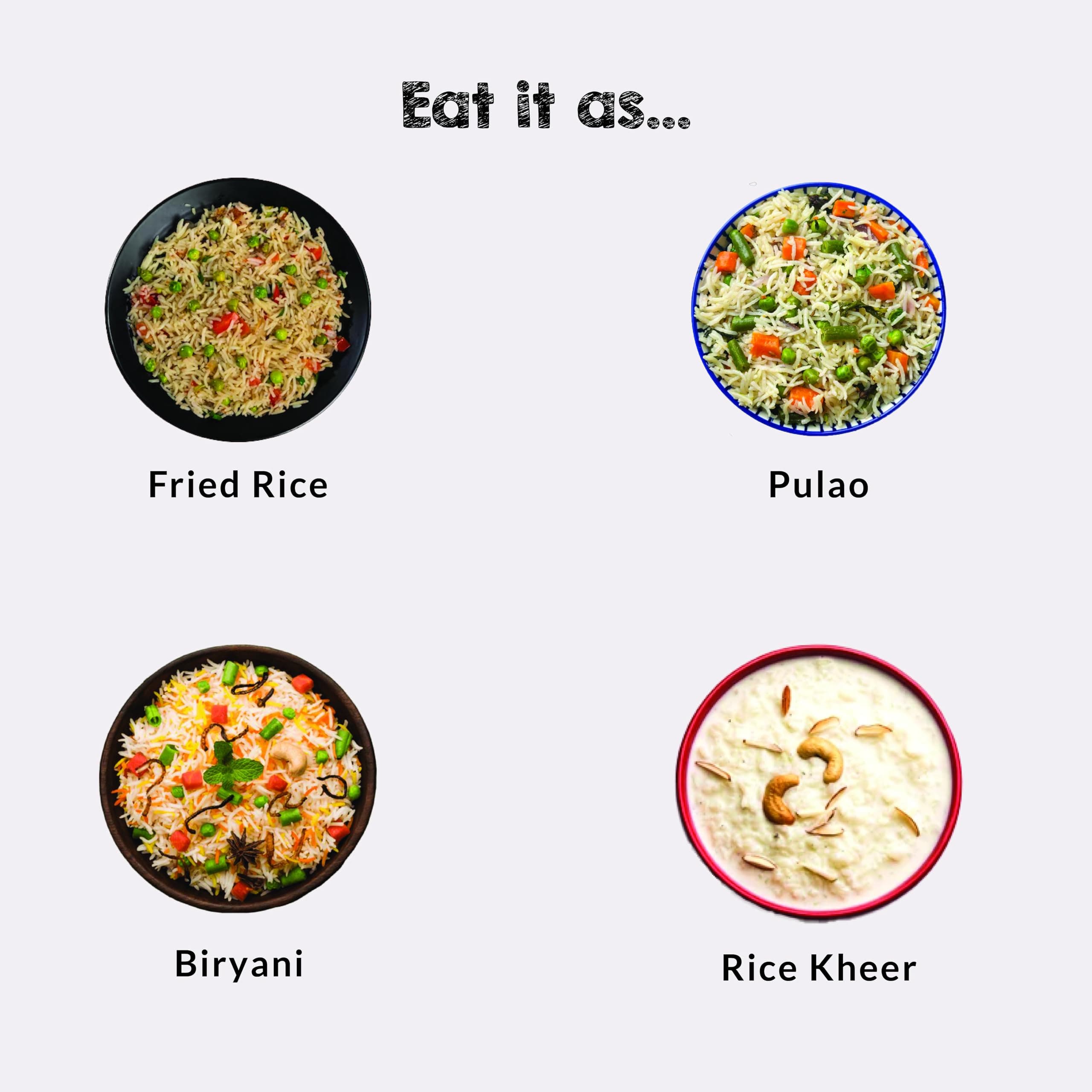 SelfCare By Suman Agarwal Diabetic Friendly Low GI Rice Pack of 1-1kg | Dal - Vegetable - Biryani - Pulao | Low Glycemic Index - Healthy Diet - Regulate Blood Sugar - Weight loss | Vegan - Jain — image 5