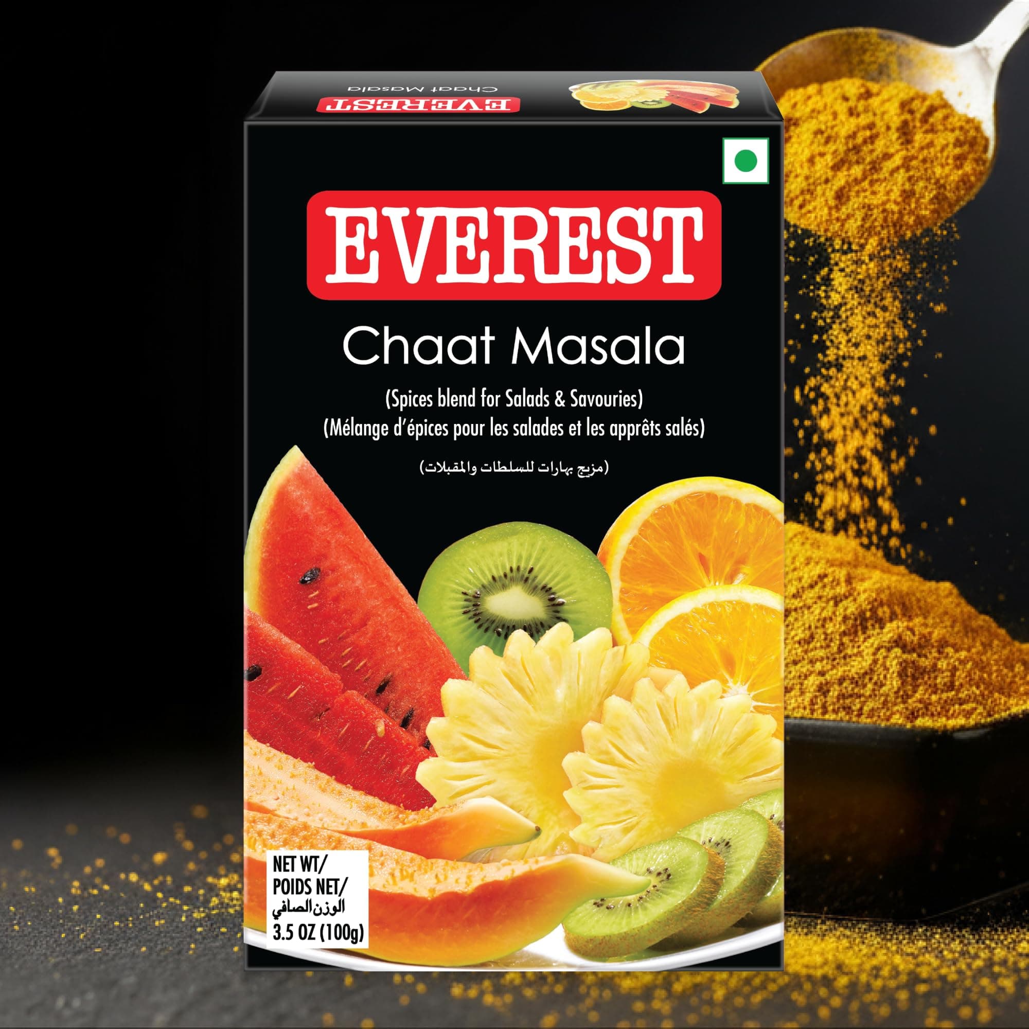 Everest Chaat Masala – 100g | Tangy & Flavourful Chaat/Chat Masala Powder for Snacks, Fruits, Salads & Street-Style Dishes — image 7