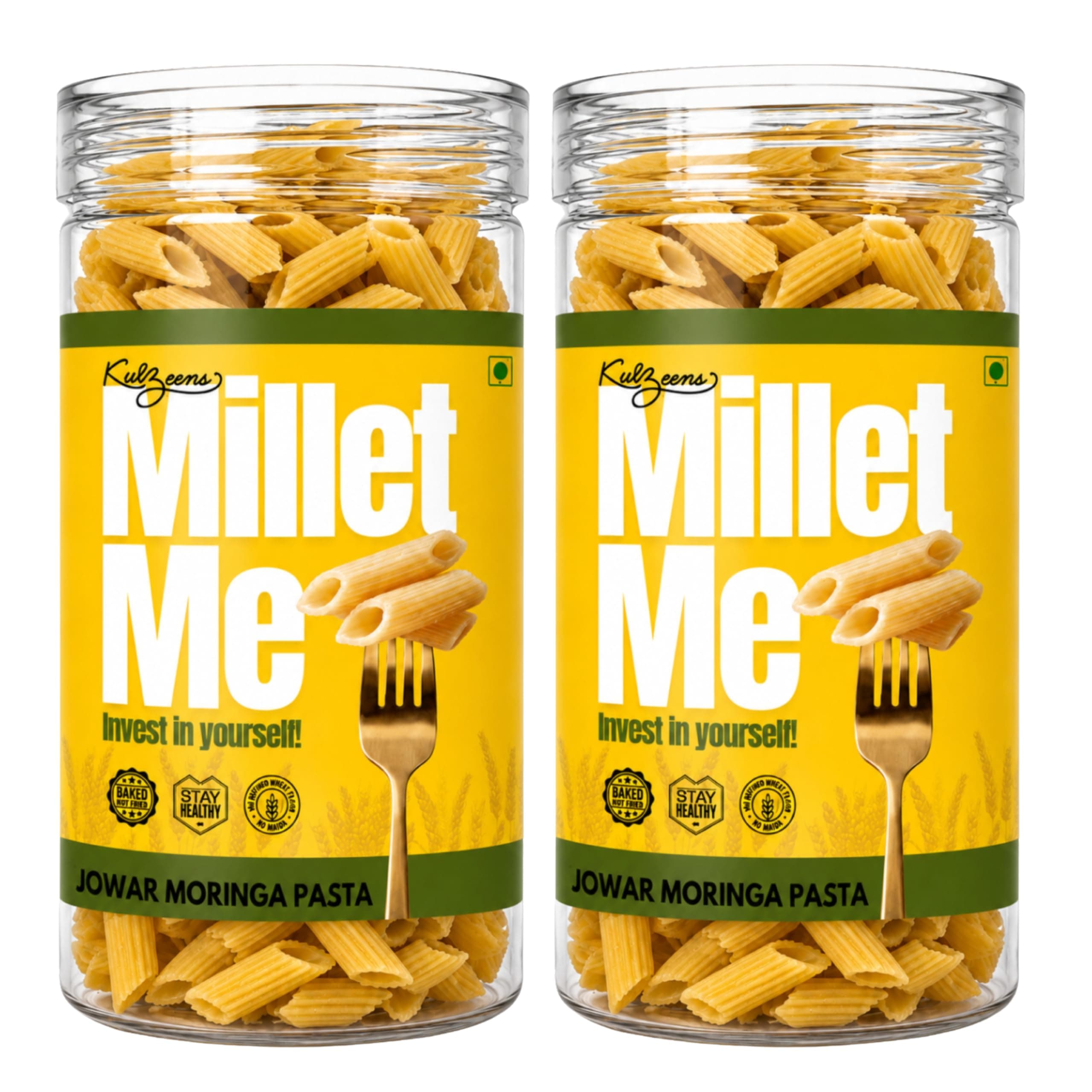 Millet Me by Kuizeens Jowar Moringa Pasta - 230g (Pack of2)| Gluten-Free & Nutrient-Rich | Rich In Protein | Easy-to-Make | Healthy Alternative for Wholesome Meals | Jain | No Onion & Garlic — image 2
