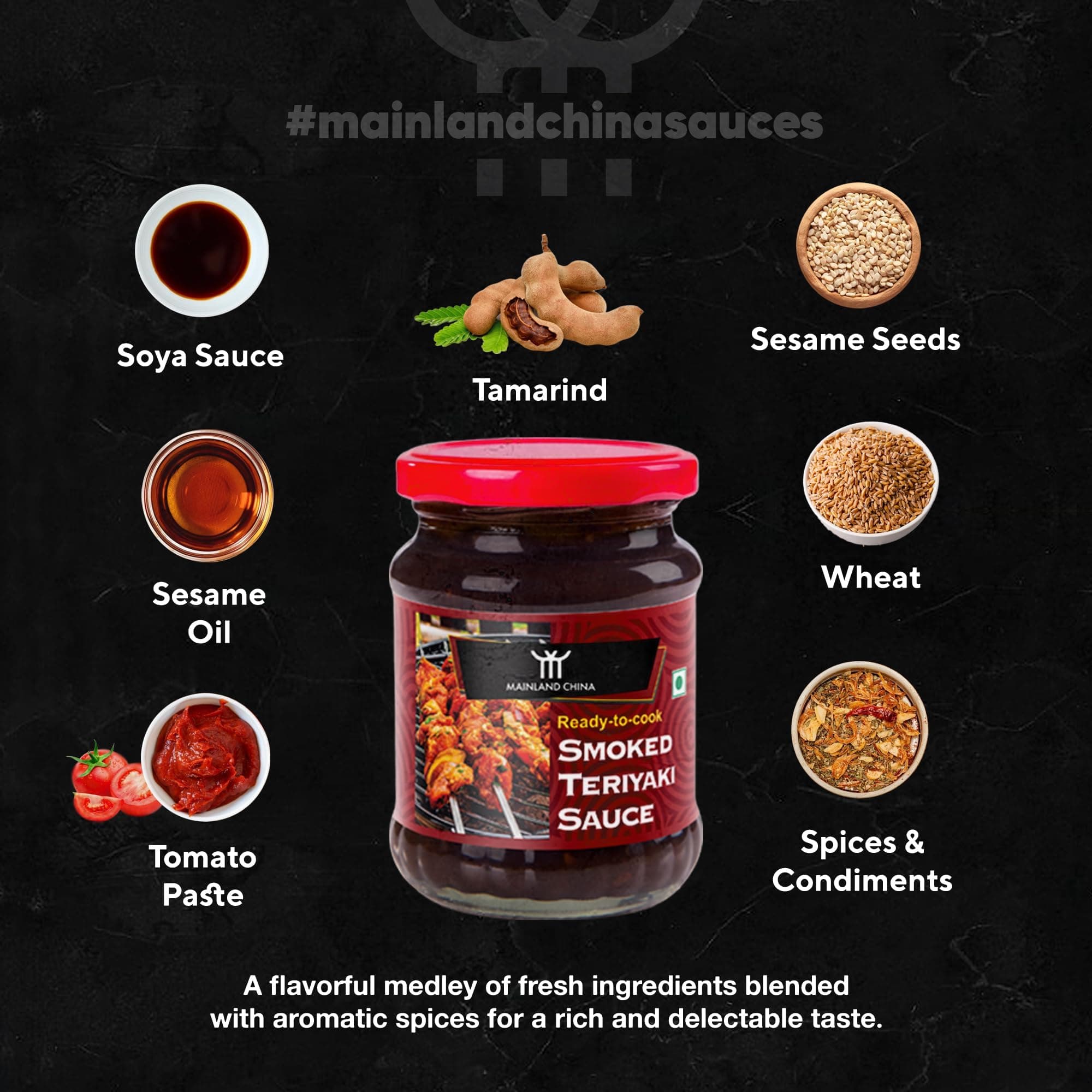 Mainland China Smoked Teriyaki Sauce 225g | Ready to Cook Plant Based Superfood | No Artificial Flavours | Rich in Vitamins & Minerals | Perfect for Stir Fry, Japanese Cuisine & Restaurant Style Meals — image 4