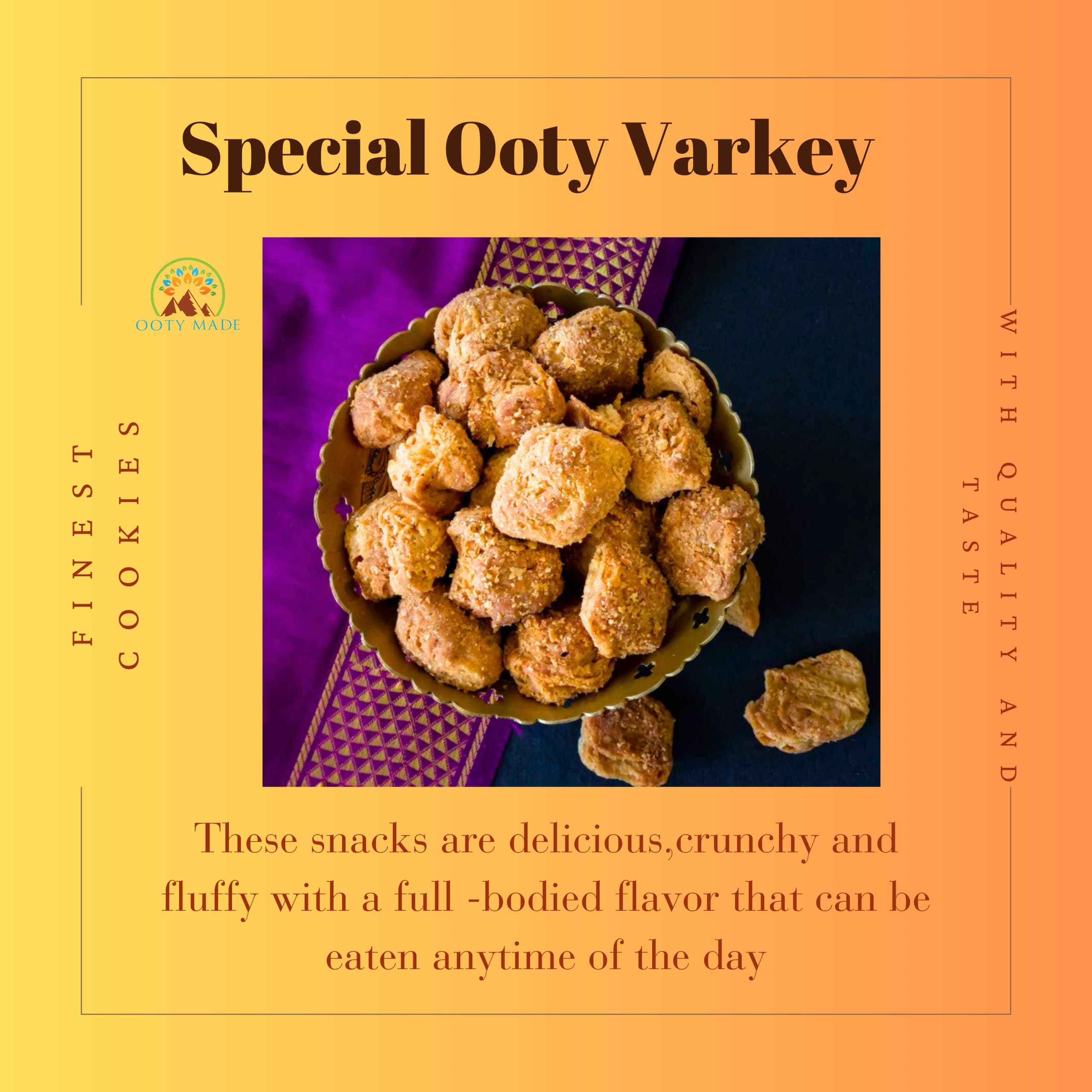 OotyMade.com Special Ooty Varkey Original - Small size 1 kg | Fresh & Crunchy Ooty Bakery Biscuits | Perfect Tea-Time Snack | Ideal for Snacking — image 7