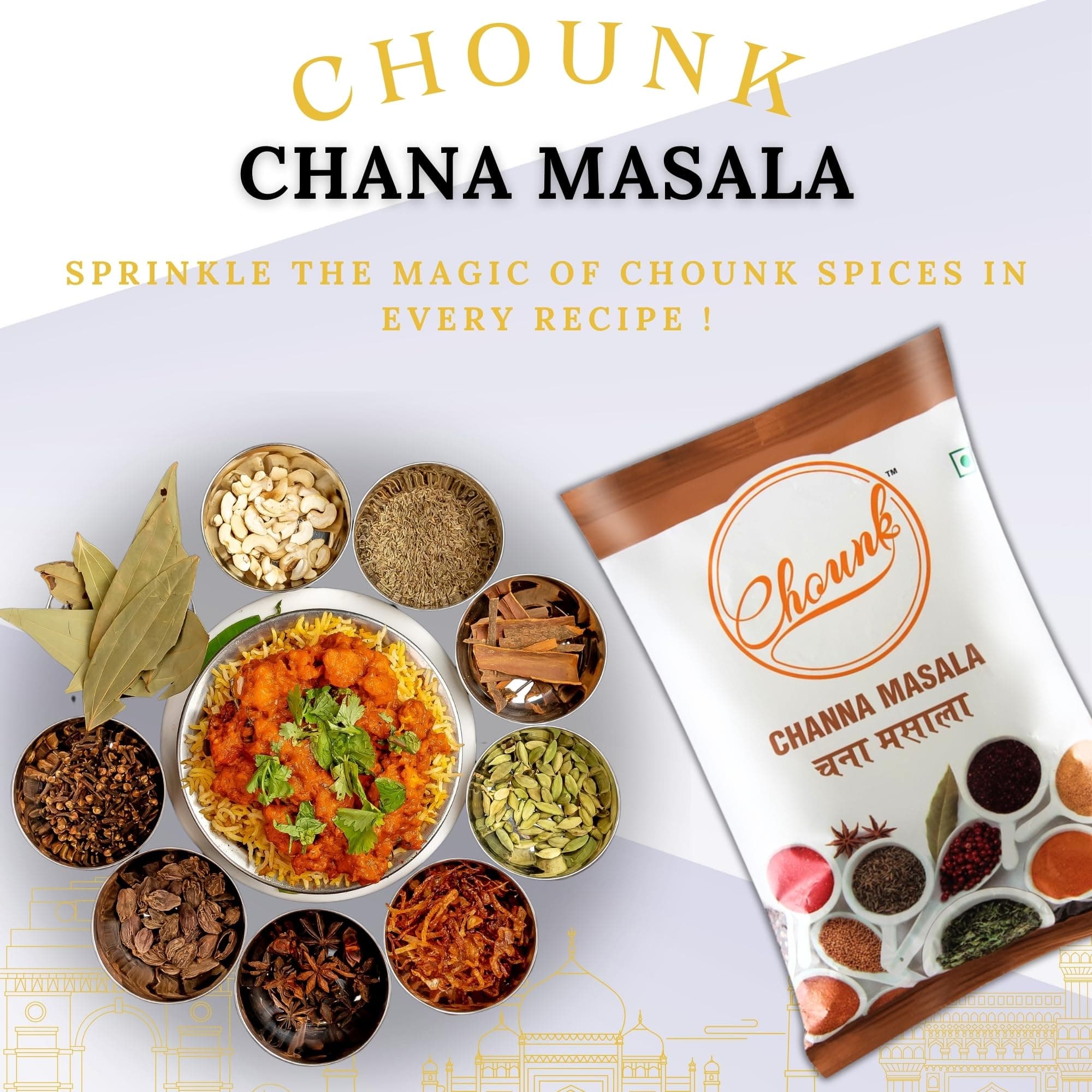 Chounk 100% Pure Punjabi Chana Masala 1kg Powder No Onion No Garlic Ready To Cook Powder Masala — image 6