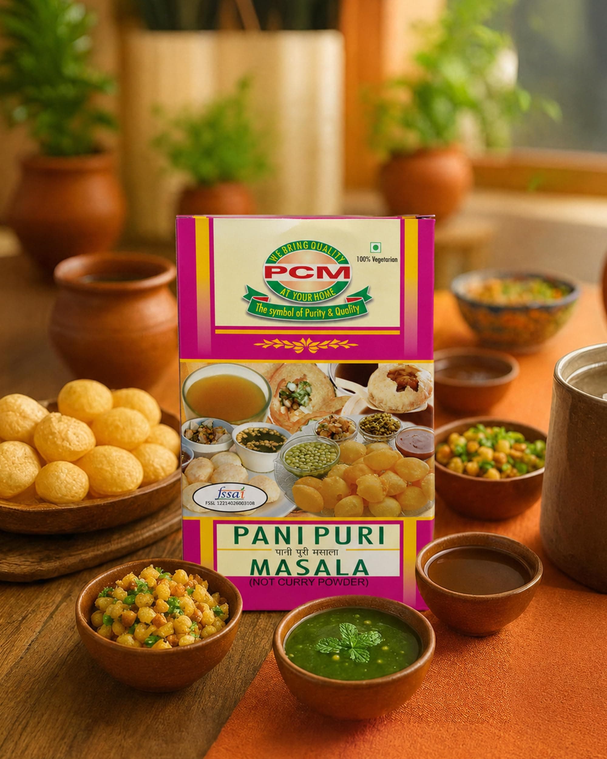 PCM Pani Puri Masala Powder - 100g | Tangy & Spicy Golgappa Pani Mix for Authentic Street-Style Taste — image 5