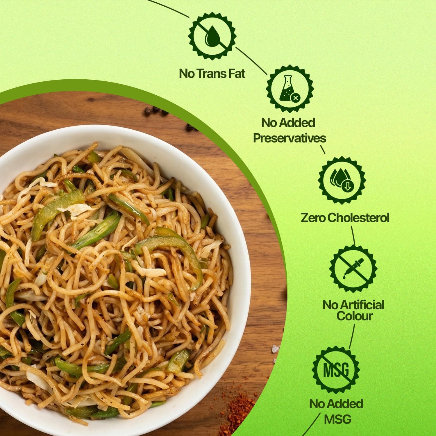 Tit-Bit Noodles Masala Mix No Onion, No Garlic - Pack of 5 (250g). Perfect Magic Seasoning Mix for Tasty & Healthy Hakka Noodles Quick & Easy Cook in Minutes It is an All-in-One Multipurpose Seasoning — image 4