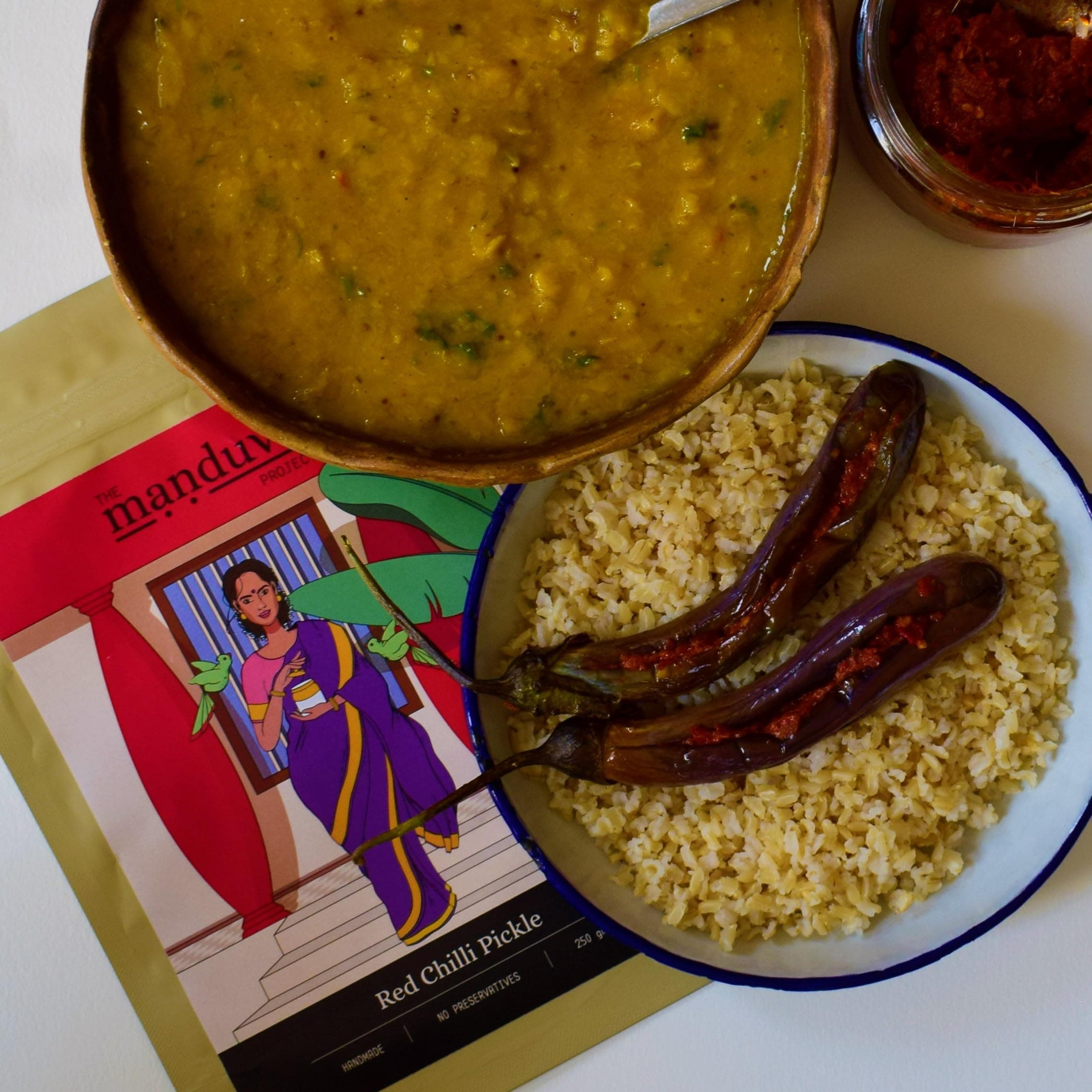The Manduva Project Red Chilli Pickle 250g | No Onion | Authentic Andhra Red Chilli Achar | Traditional Homemade | Spicy & Tangy | No Preservatives — image 4