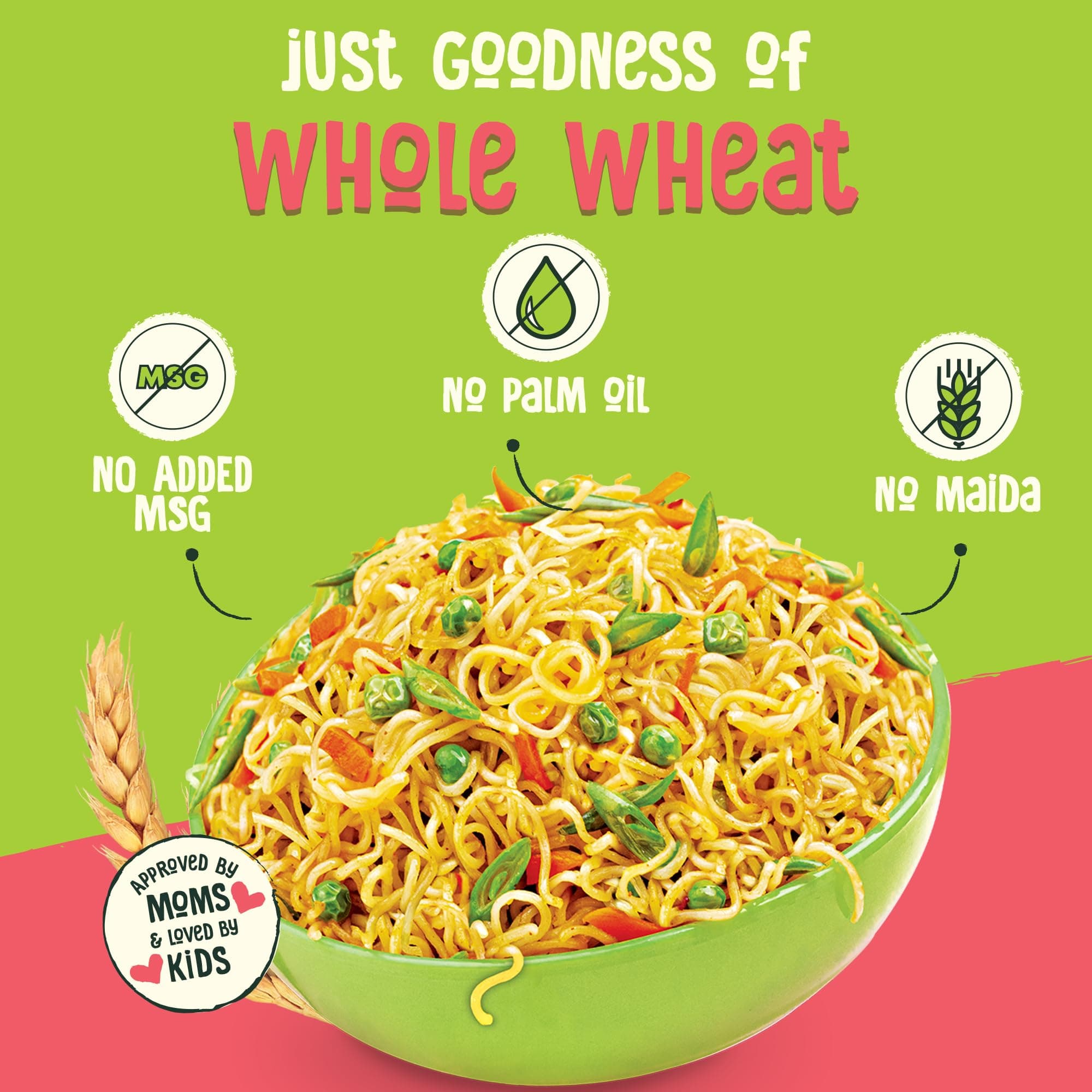 WickedGud Nourishing Masala Instant Noodles (69 gm x 6)| Healthy Noodles | No Maida | No Palm Oil | No Added MSG | High Protein — image 4