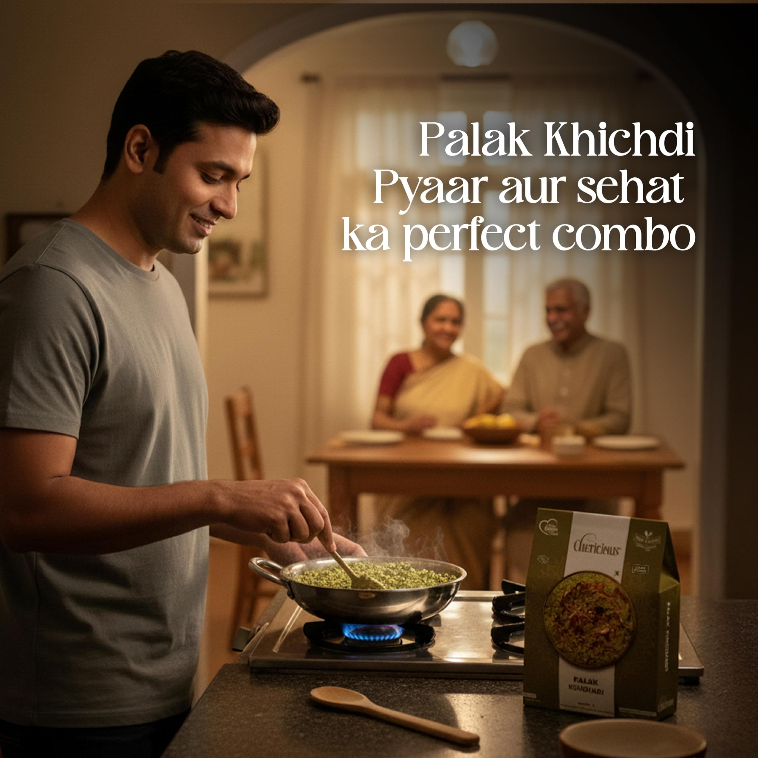 Chericious Ready to Eat Jain Palak Khichdi | Instant Freeze-Dried Khichdi-400g | No Onion No Garlic | Quick Indian Meal | Enriched with Natural Ingredients — image 3