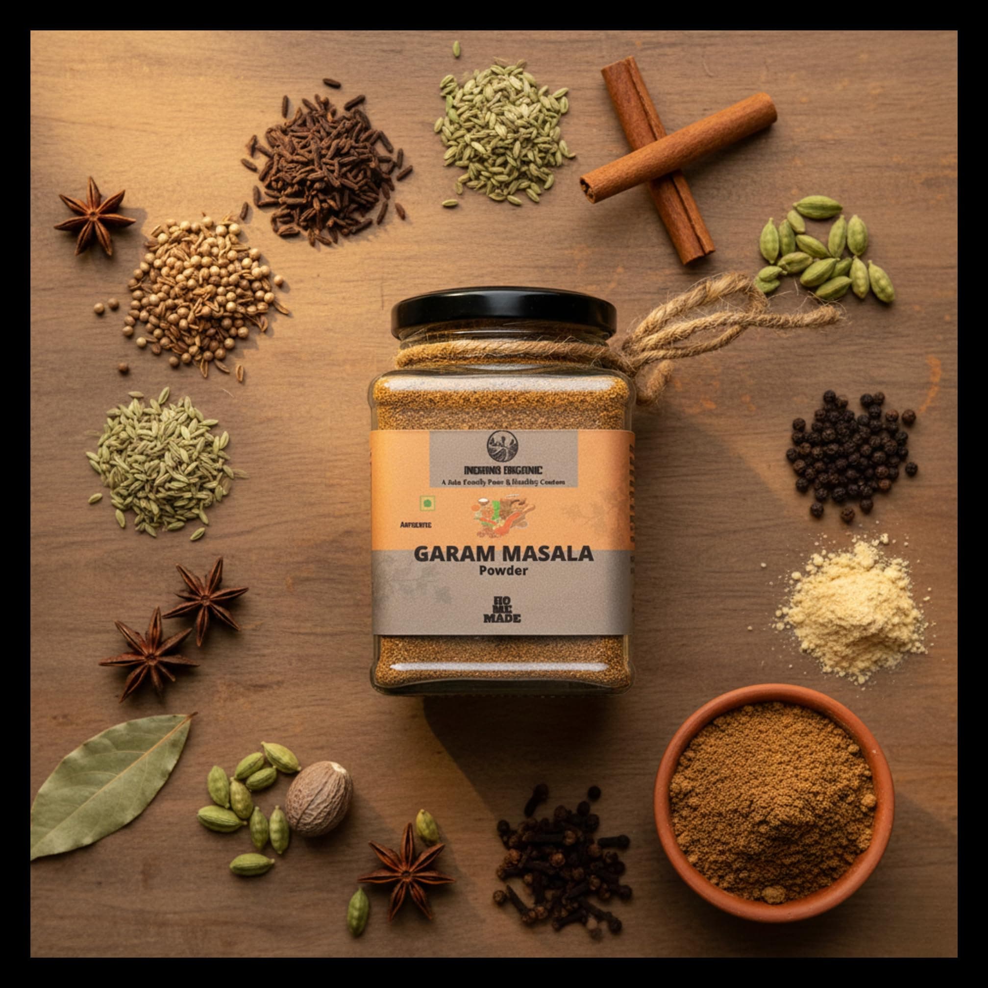 Indiana Organic Garam Masala Powder – Roasted Whole Spice Blend |150 Gram | Freshly pack on order | No Red chilli garam masala | No onion and garlic. — image 8