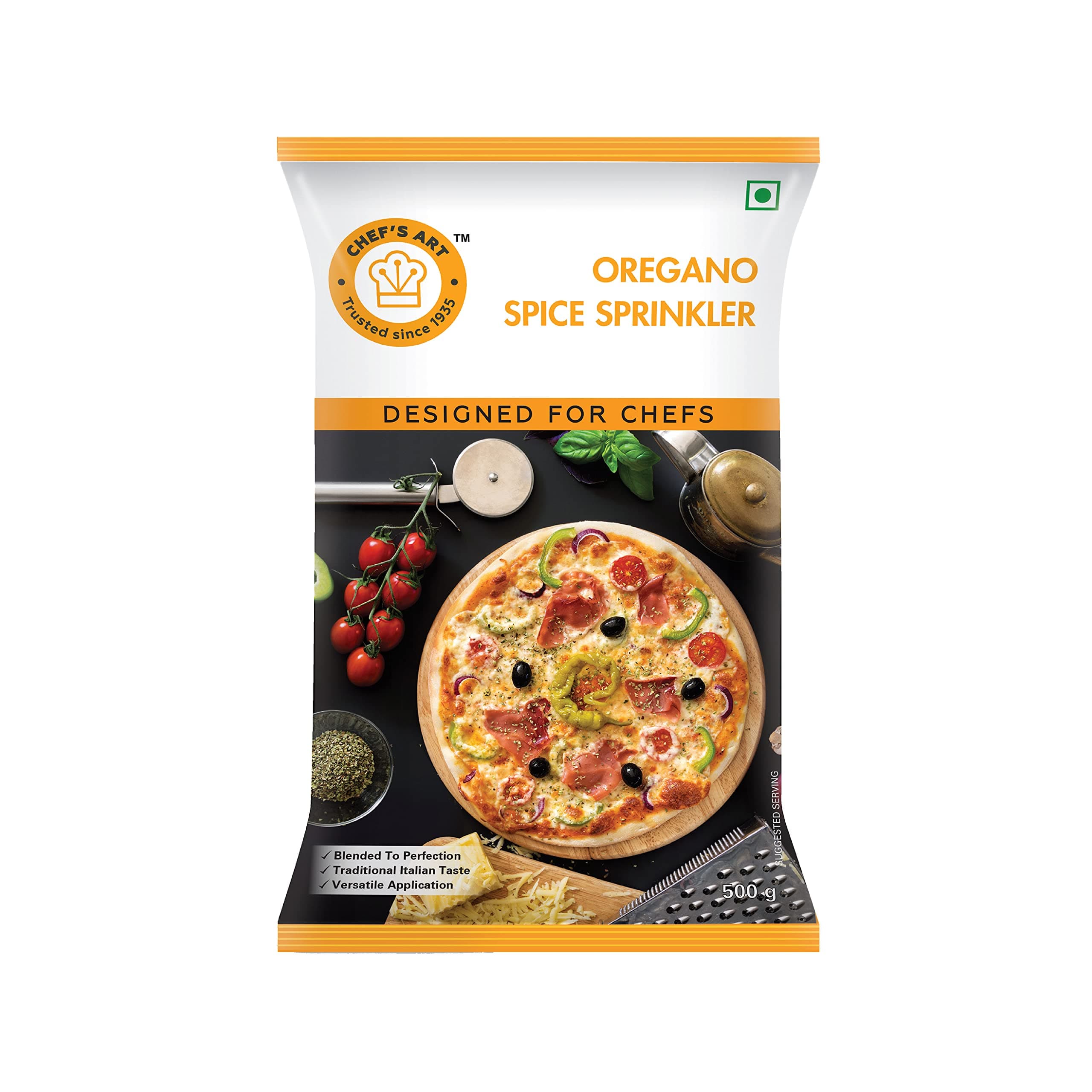 FOOD SERVICE INDIA chef's Art Oregano Fresh Spice Sprinkler (500 Gm)