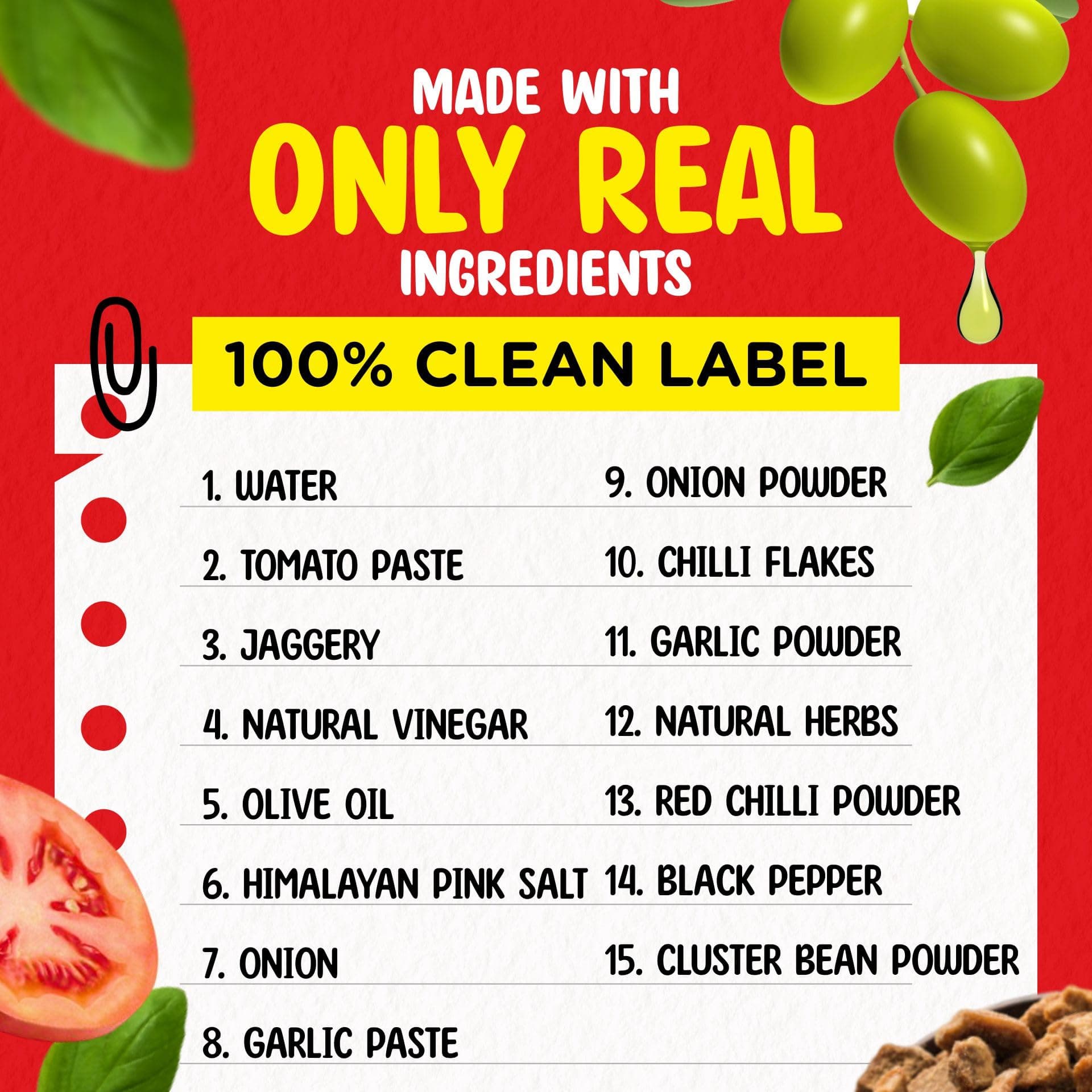 REPEAT GUD Healthy Pizza/Pasta Sauce | 100% Natural Ingredients | No MSG | No GMO | No Refined Sugar, Made With Jaggery | Made With Olive Oil | 100% Chemical & Preservative Free | GUD For Kids | 180 gm — image 4
