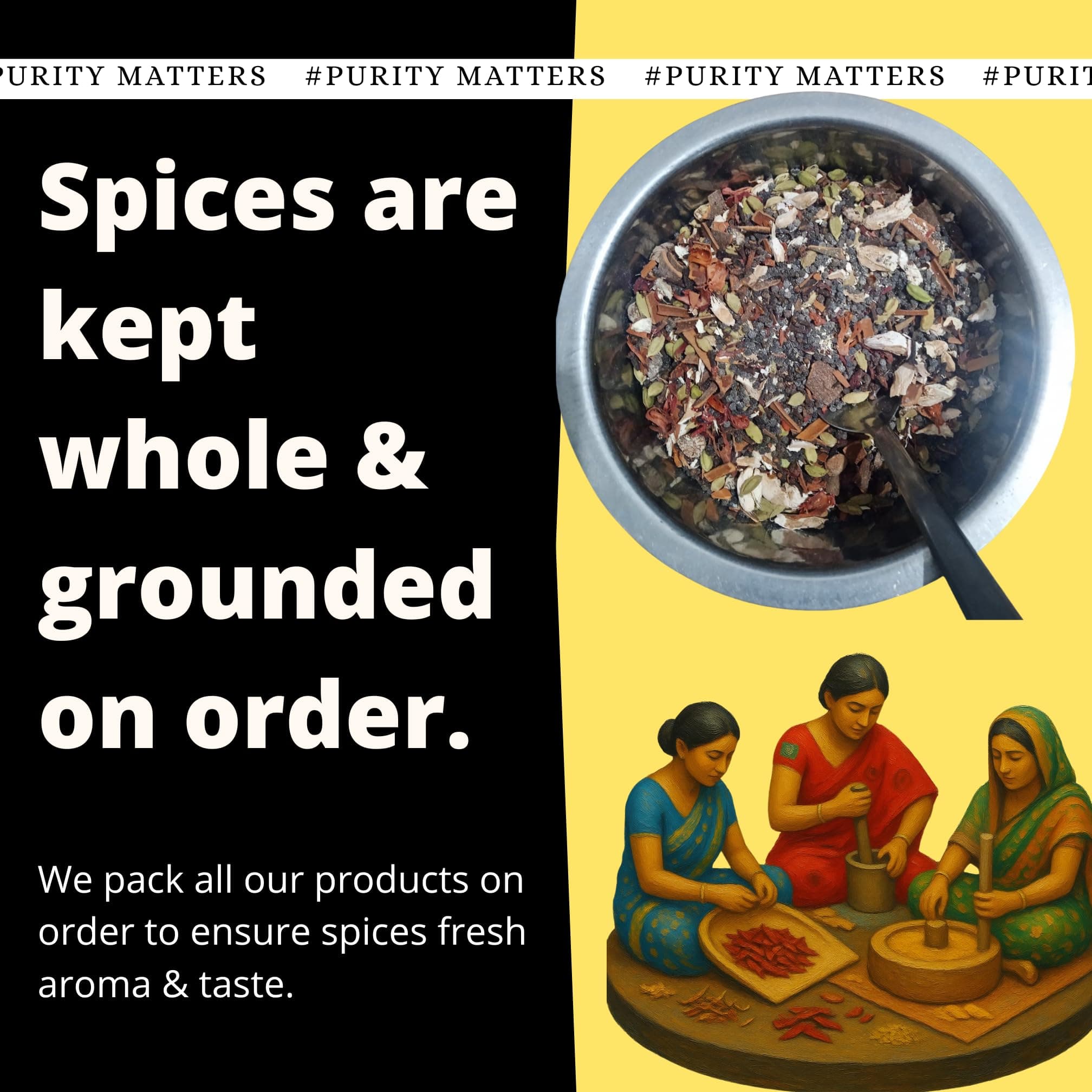 Indiana Organic Sambar Masala Powder -150 gram | No onion & garlic | freshly pack on order | Blend Of Hing, curry leaf, lentils and spices | No preservatives or clumping agent | Authentic South Indian Blend — image 6