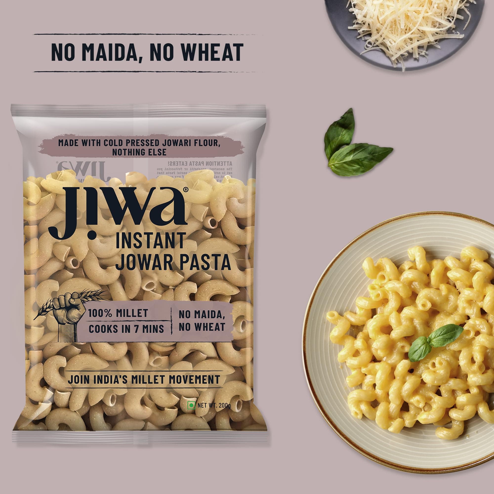 Jiwa Instant Jowar Macaroni Pasta | 200 G | Cooks in 7 Minutes | Ready to Cook | 100% Millet | No Maida, No Atta | Gluten Free — image 5