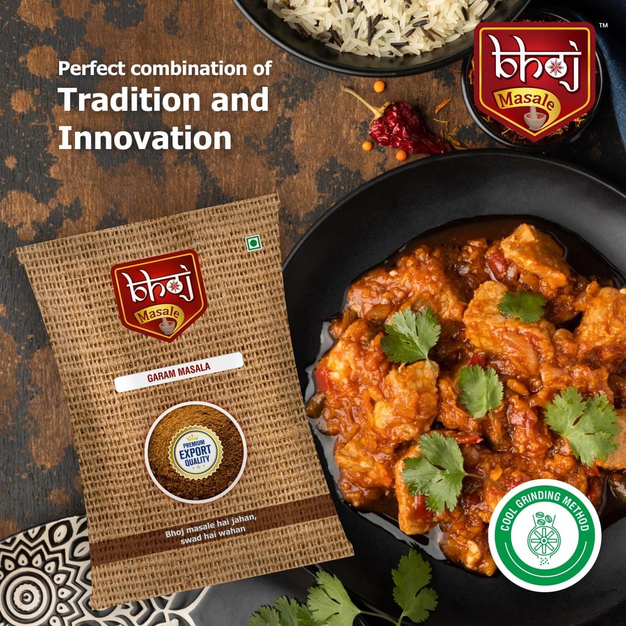 Bhoj Masale Royal Garam Masala Powder- 100GM | Exotic Blend of Ingredients for Daily cooking | Aromatic | Rich in Flavor | Naturally Processed & No Preservatives. No onion and no garlic added (Jain Masala) — image 6