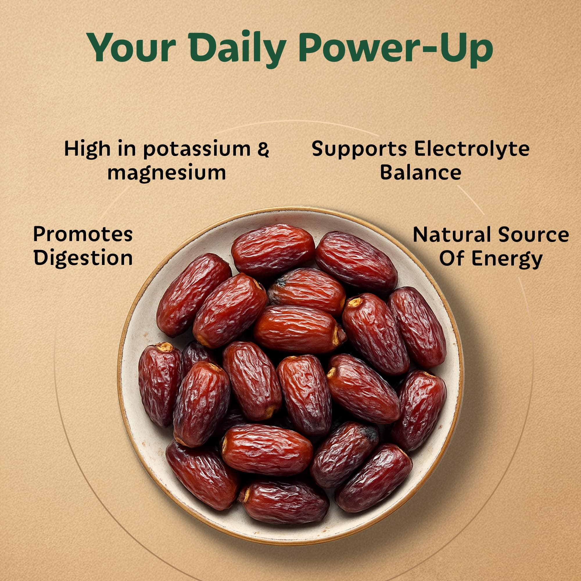 Soully Arabian Dates 400g | Premium Arabian Khajoor | High in Fibre Arabian Dates | No Added Sweeteners or Preservatives | Healthy Snacks khajur | Healthy Dates for Snacking & Recipes | Dry Fruits — image 6