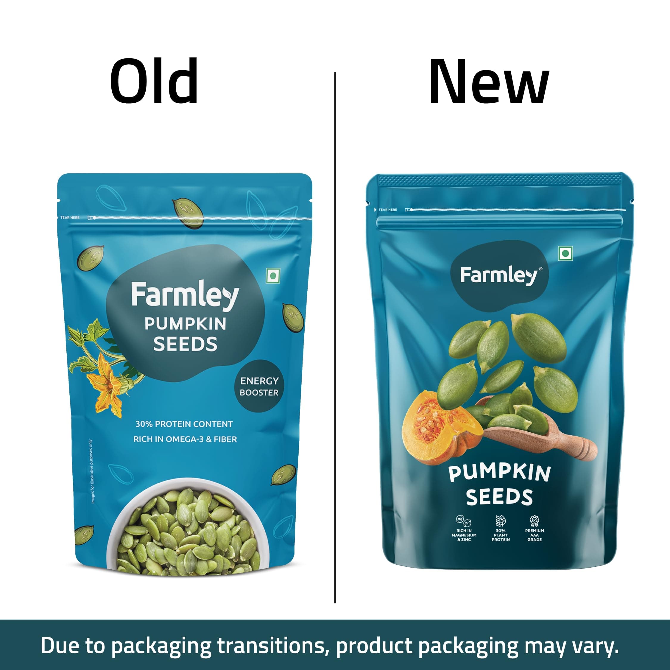 Farmley Edible Seeds Combo 400 g | Chia Seed + Sunflower Seed + Pumpkin Seed I Superfood Mix for Healthy Eating | Rich in Protein & Fiber (200g, each) (Pack of 2) — image 5
