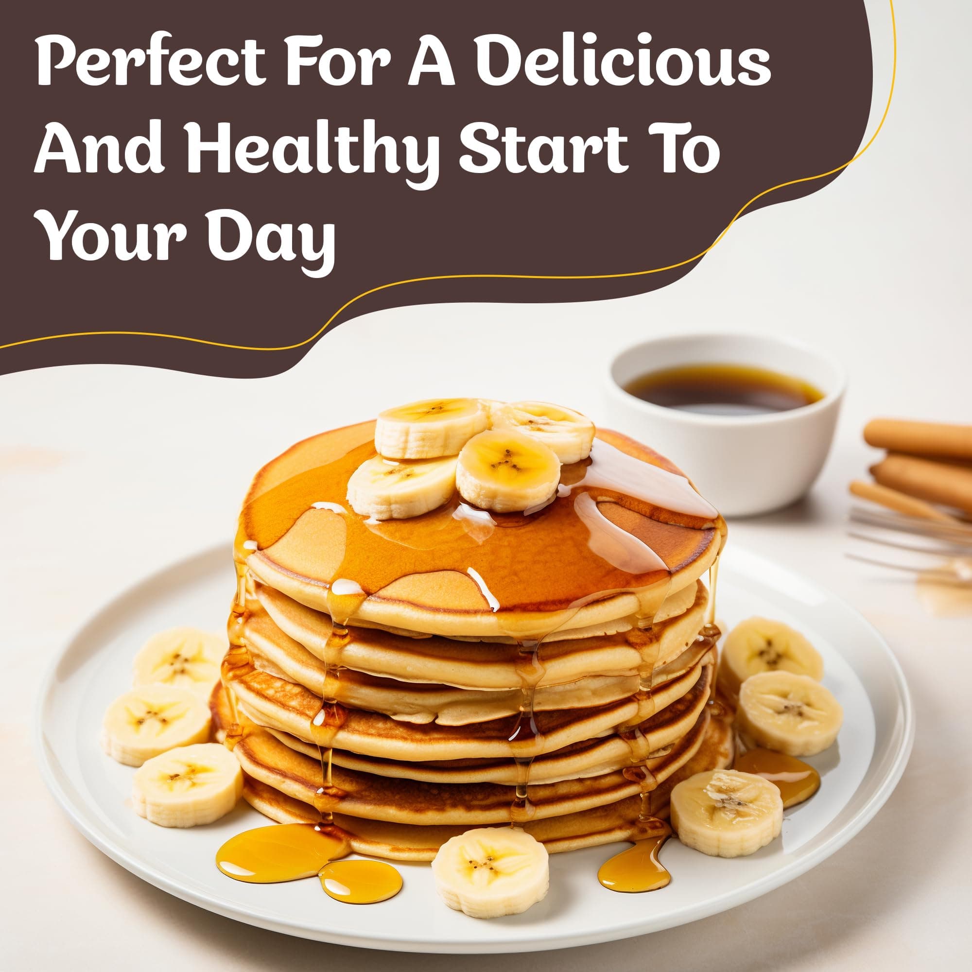 ME & MILLETS Chocolate and Banana Millet Pancake Mix (150g X 2) Sweetness Of Jaggery, No Maida, No Wheat, No Preservatives, Vegetarian, Eggless, Healthy Breakfast for Family (Jain Friendly) — image 9