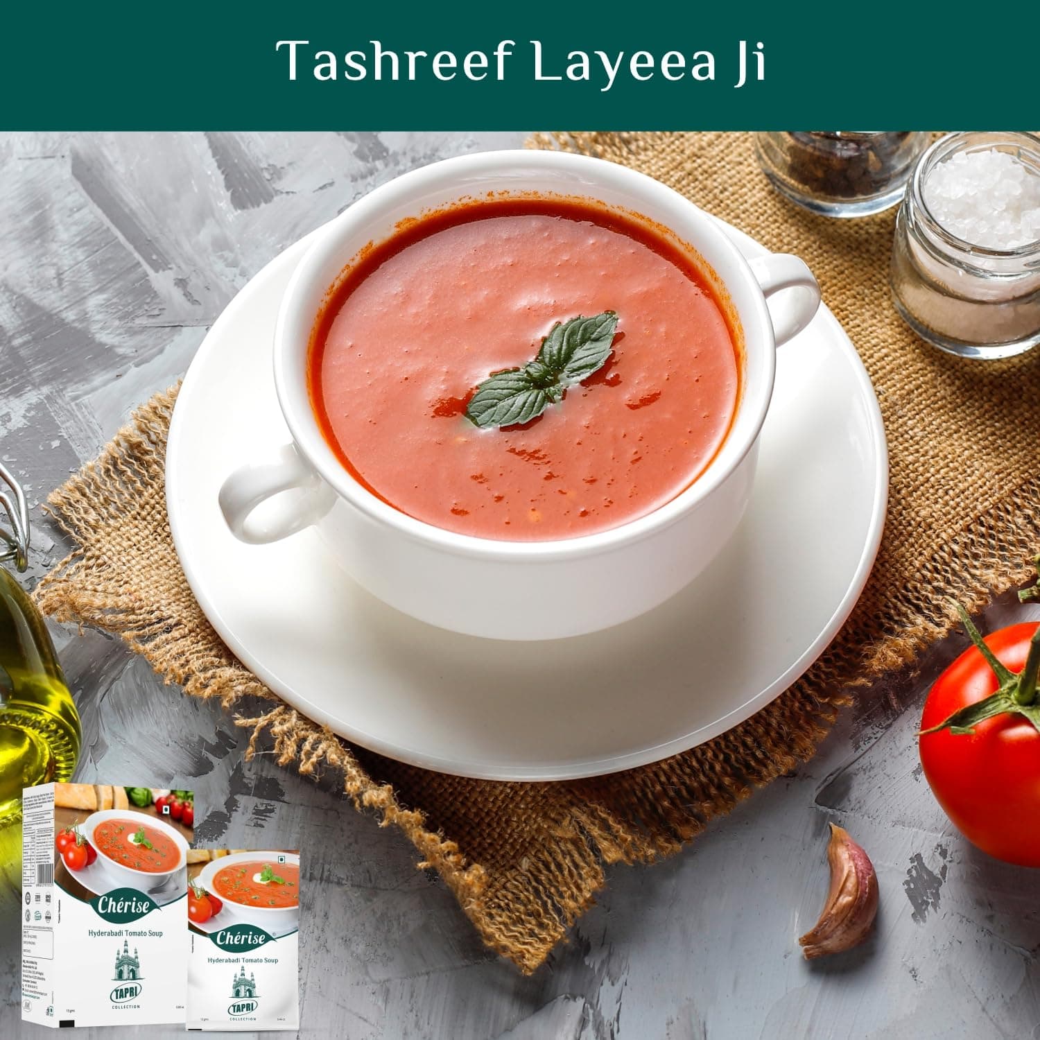 Cherise Tapri Premium Hyderabadi Tomato Soup Premix (13 g x 7 Sachets) — image 7