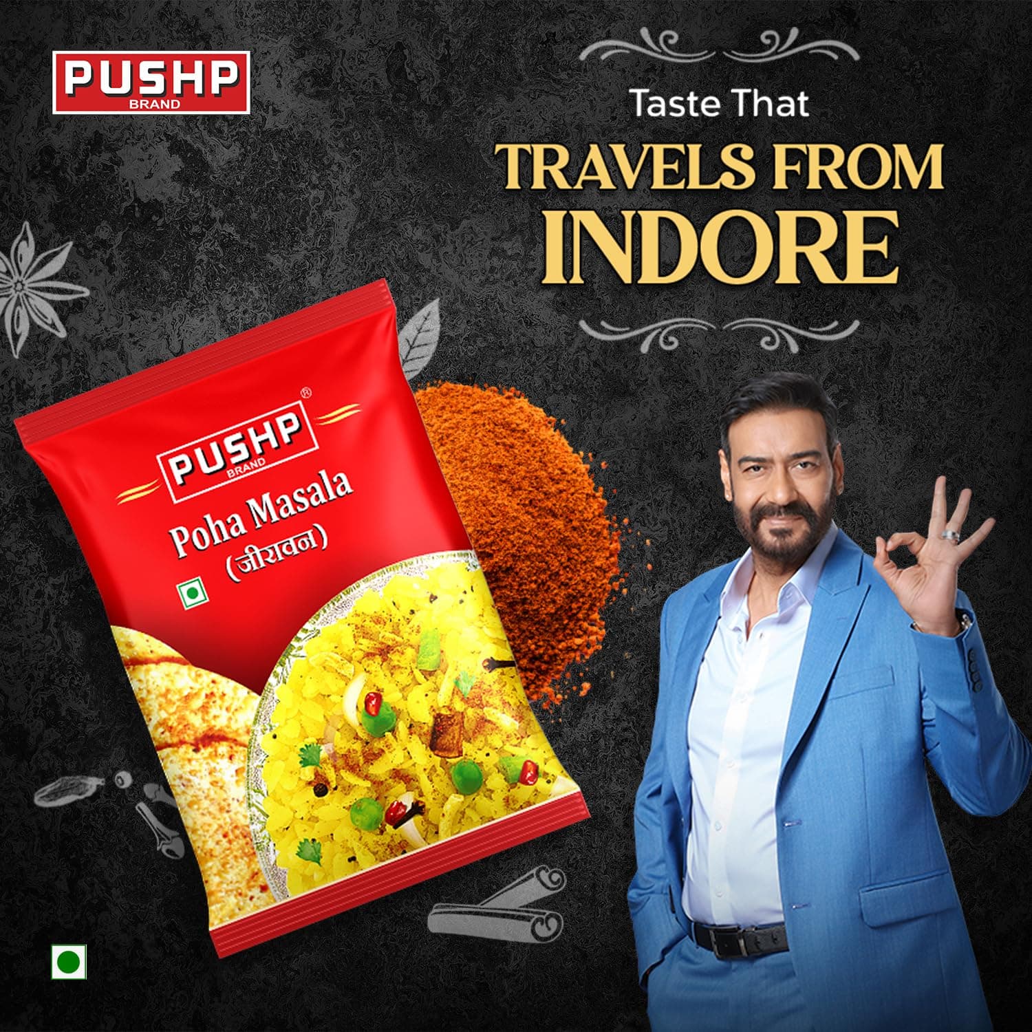 Pushp Jeeravan Masala | 500g Pouch | Indori Poha Masala | Indori-Style Spice Mix | Quality Blend | No Preservatives (Pack of 1) — image 4