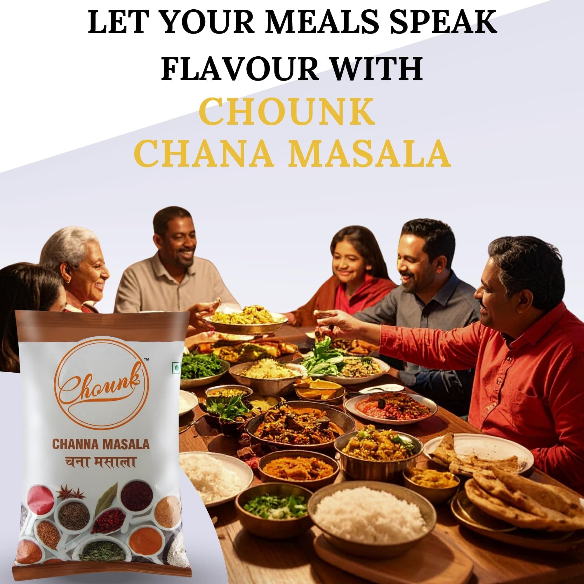 Chounk 100% Pure Punjabi Chana Masala 1kg Powder No Onion No Garlic Ready To Cook Powder Masala — image 7