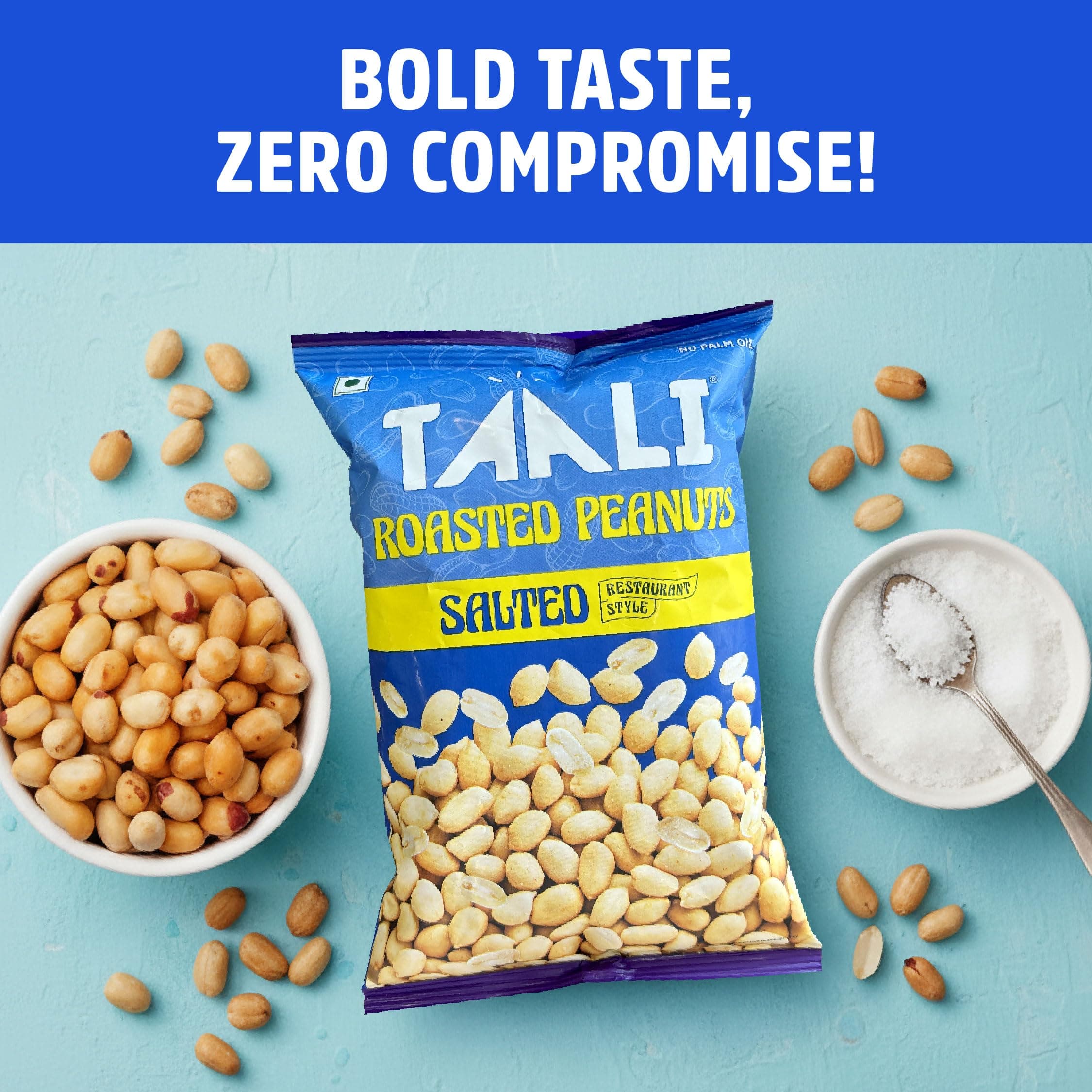 Taali Roasted Peanuts - Salted Peanuts |Crunchy Healthy Snacks | No Trans Fat, Gluten free, Roasted Not Fried (Pack of 4 x 150 gms)(weight may vary) — image 5