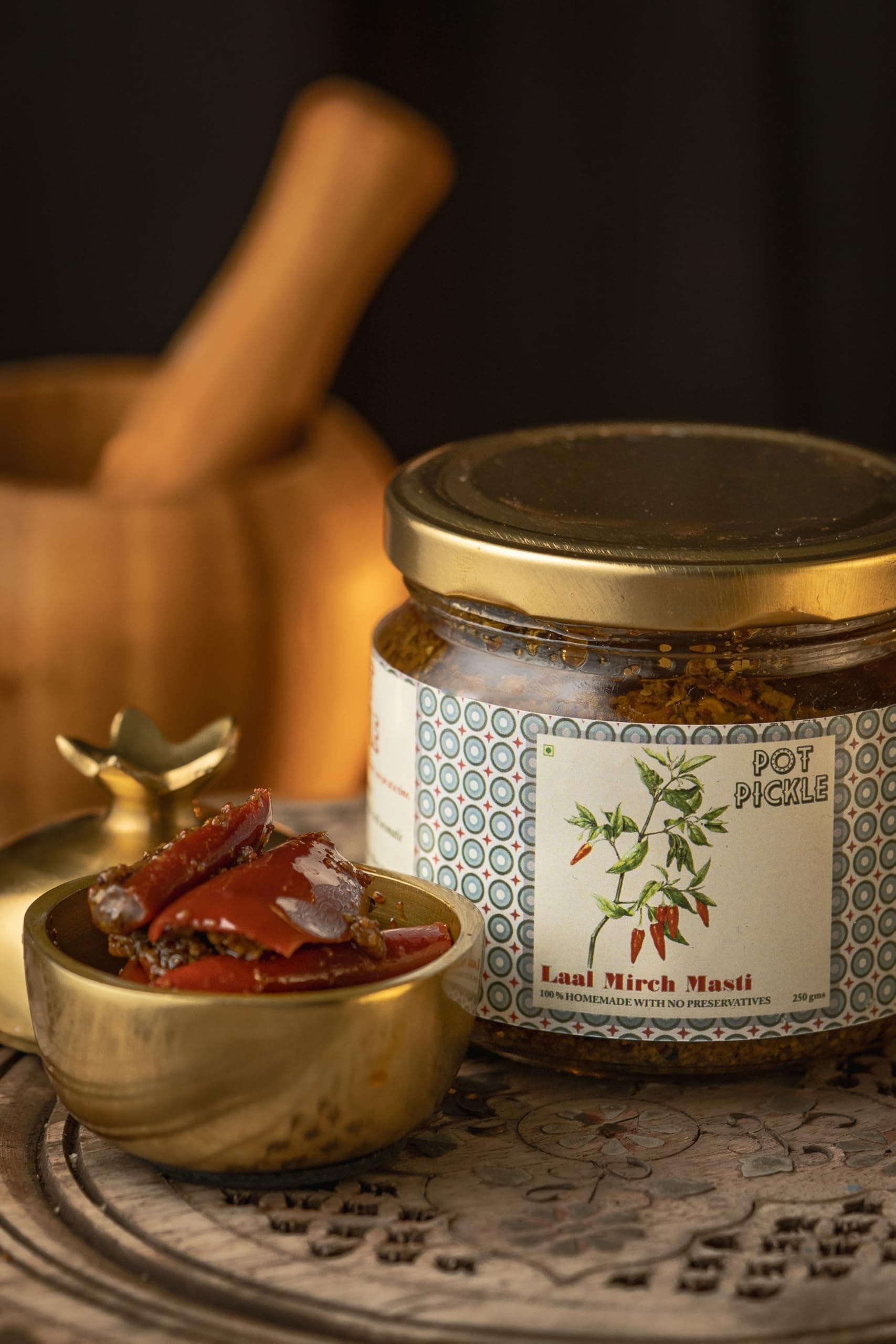 ATULUX Lime Pickle, 500 Grams, Traditional Nimbu Achar, Spicy Tangy Homemade Style, Oil Free, No Onion No Garlic — image 4