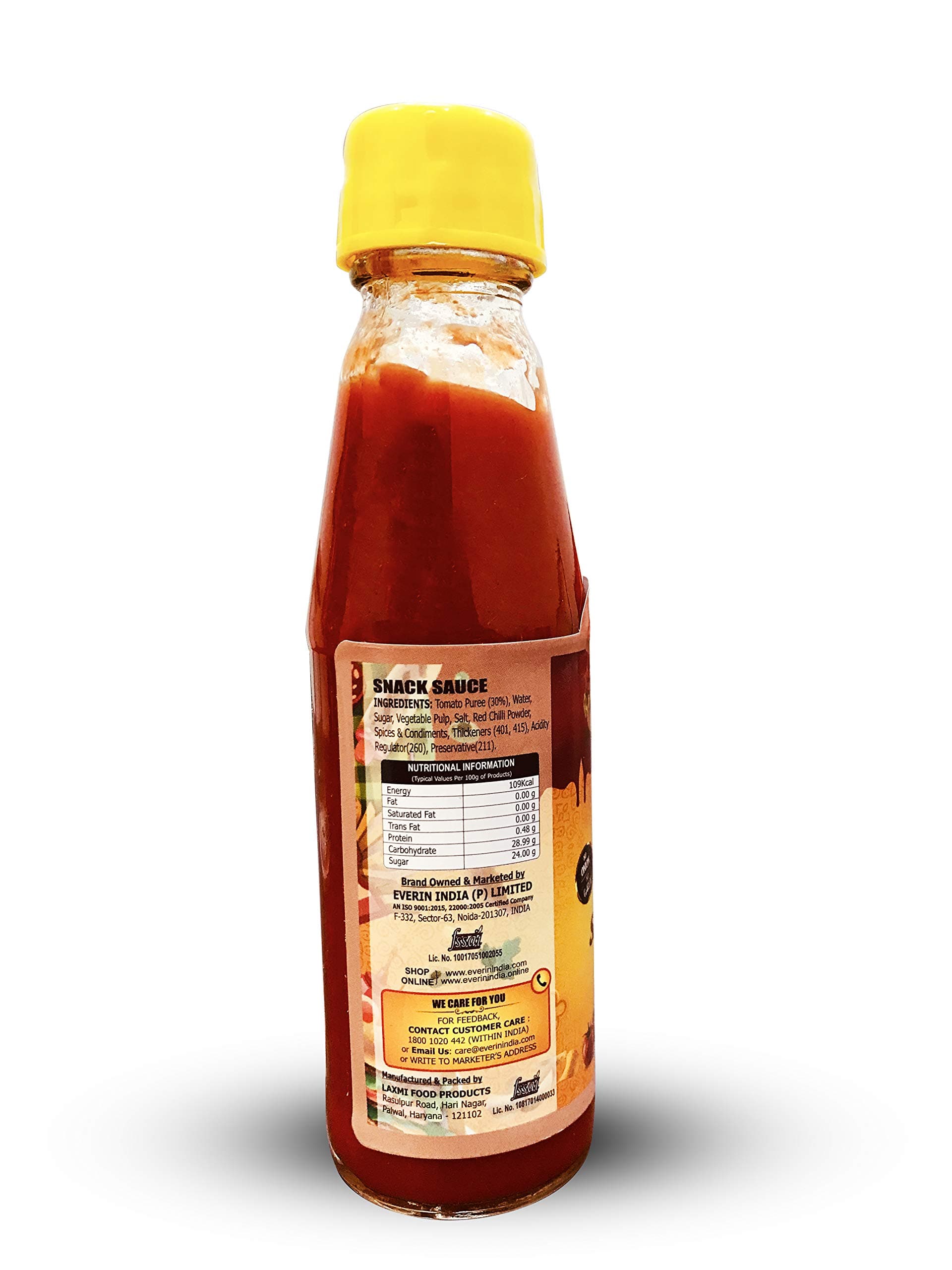 Everin Zingy and Zesty No Onion No Garlic Snack Sauce (200g, Pack of 1) — image 2
