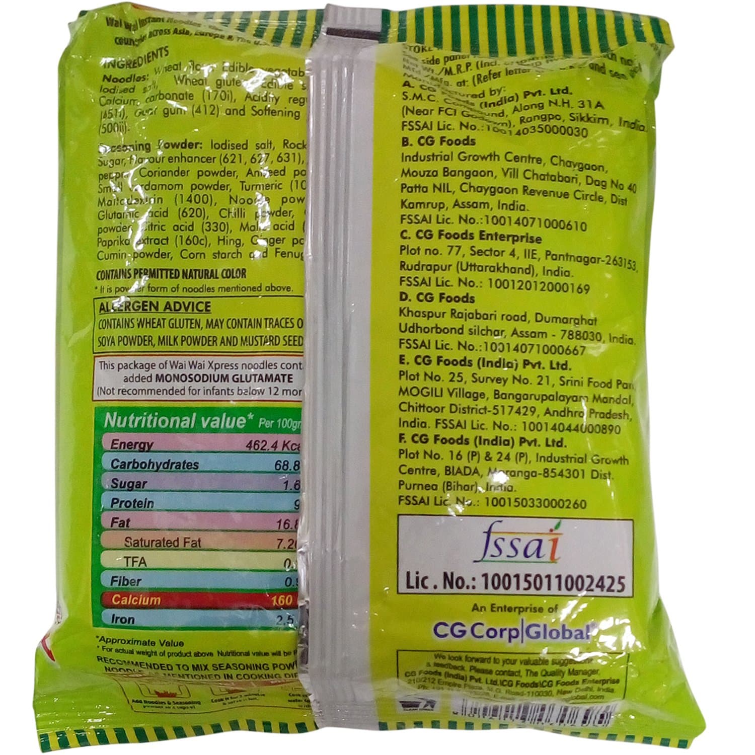 Wai Wai X-Press Instant Noodles - Jain Masala, 70g Pouch — image 2