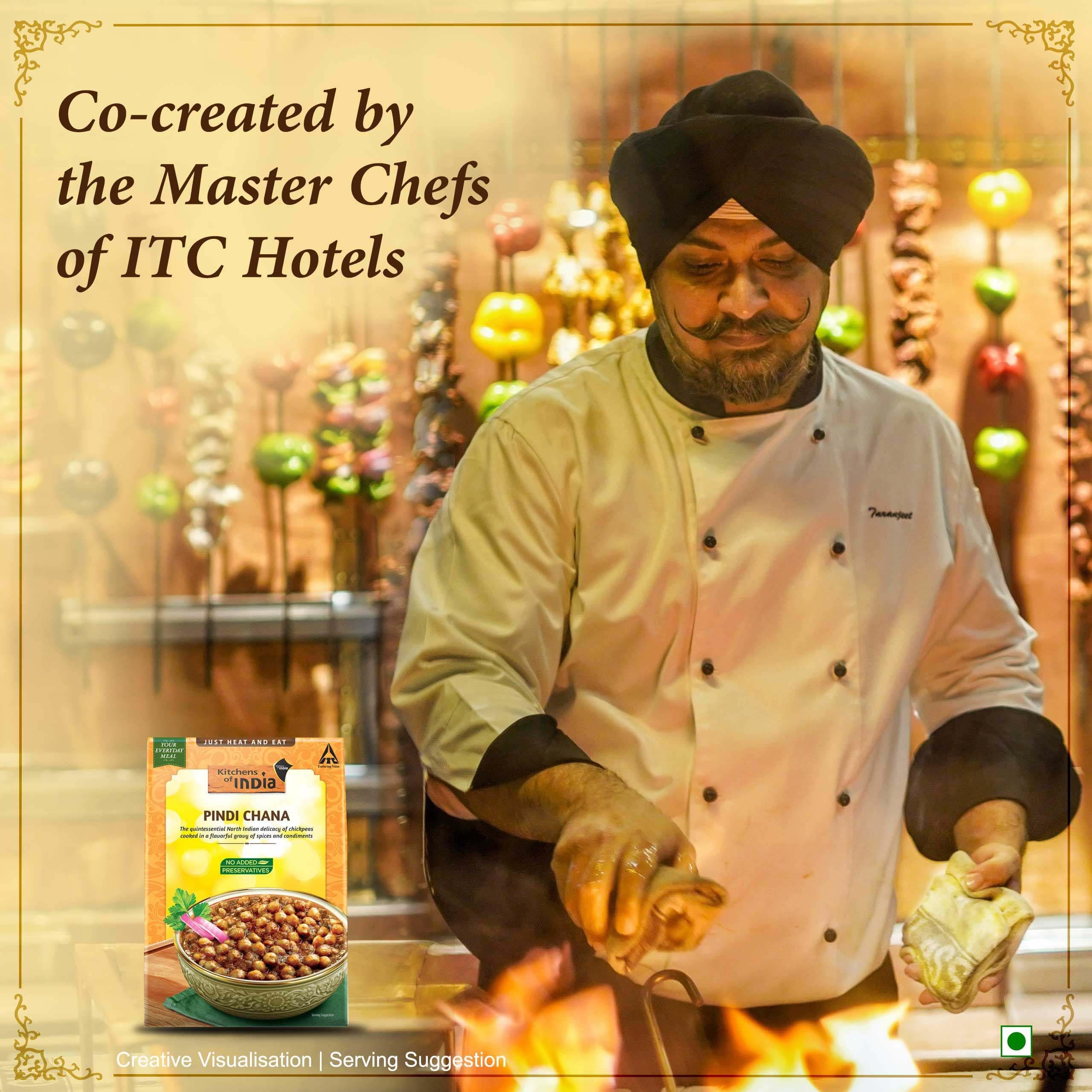 Kitchens Of India Pindi Chana, ITC Ready to Eat Indian Food, Just Heat and Eat, Microwavable, 285 Gram — image 2