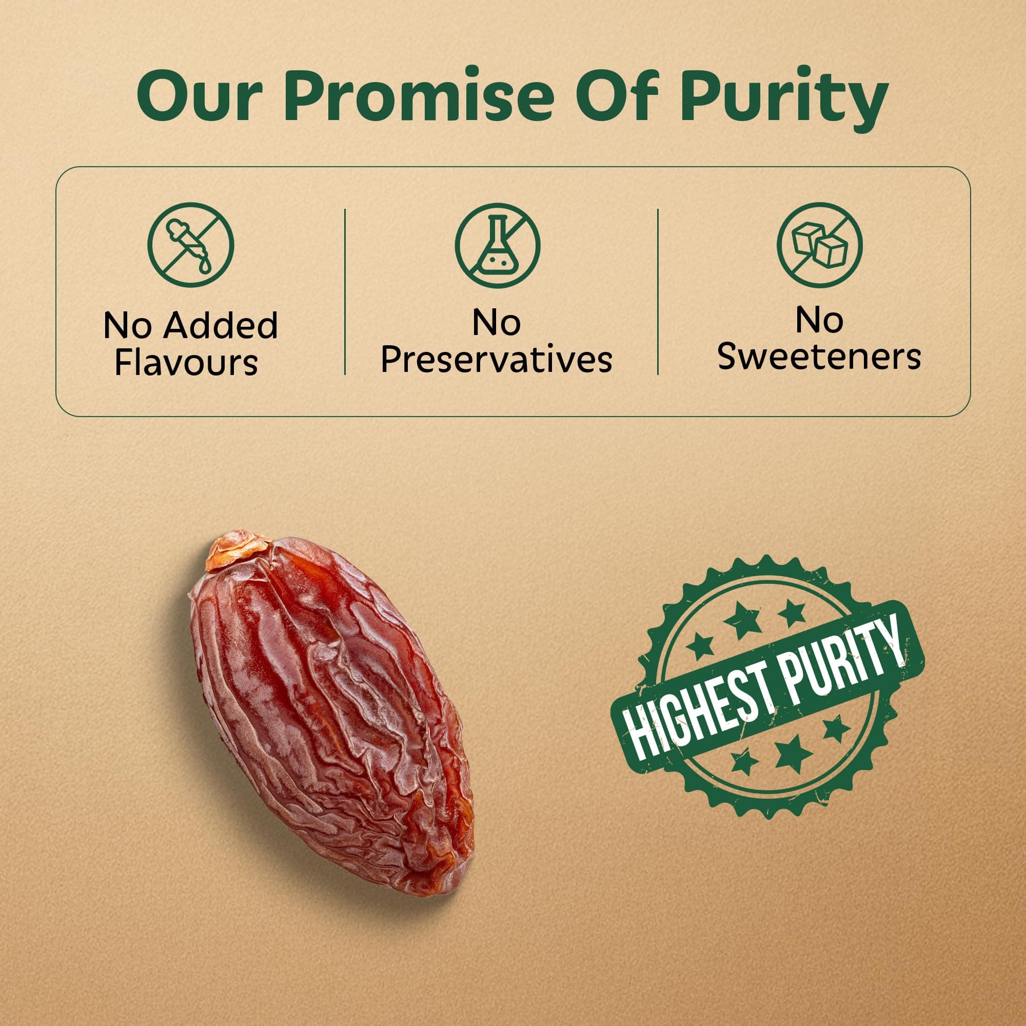 Soully Arabian Dates 400g | Premium Arabian Khajoor | High in Fibre Arabian Dates | No Added Sweeteners or Preservatives | Healthy Snacks khajur | Healthy Dates for Snacking & Recipes | Dry Fruits — image 7