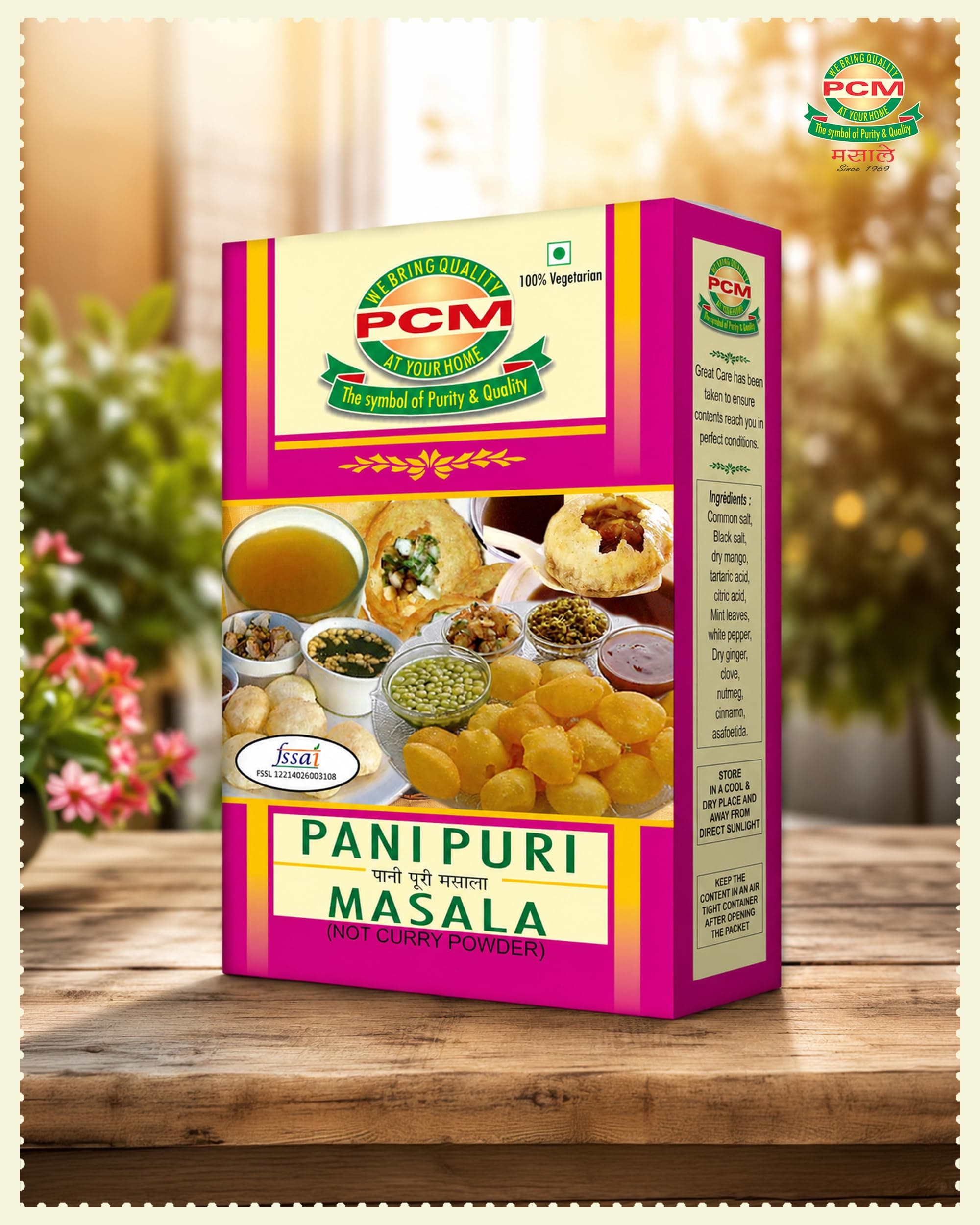 PCM Pani Puri Masala Powder - 100g | Tangy & Spicy Golgappa Pani Mix for Authentic Street-Style Taste — image 6