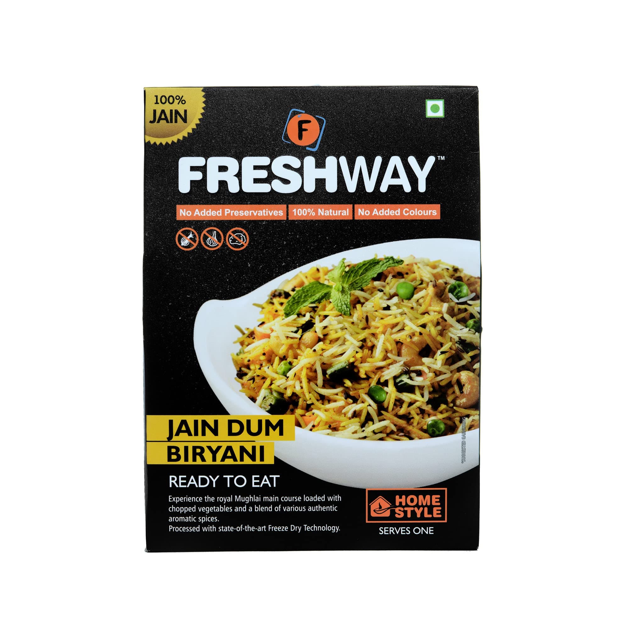 JAIN DUM BIRYANI Combo Pack of 2, Travel, Instant Food Ready to eat Ready to Cook in 5-7 Min — image 2
