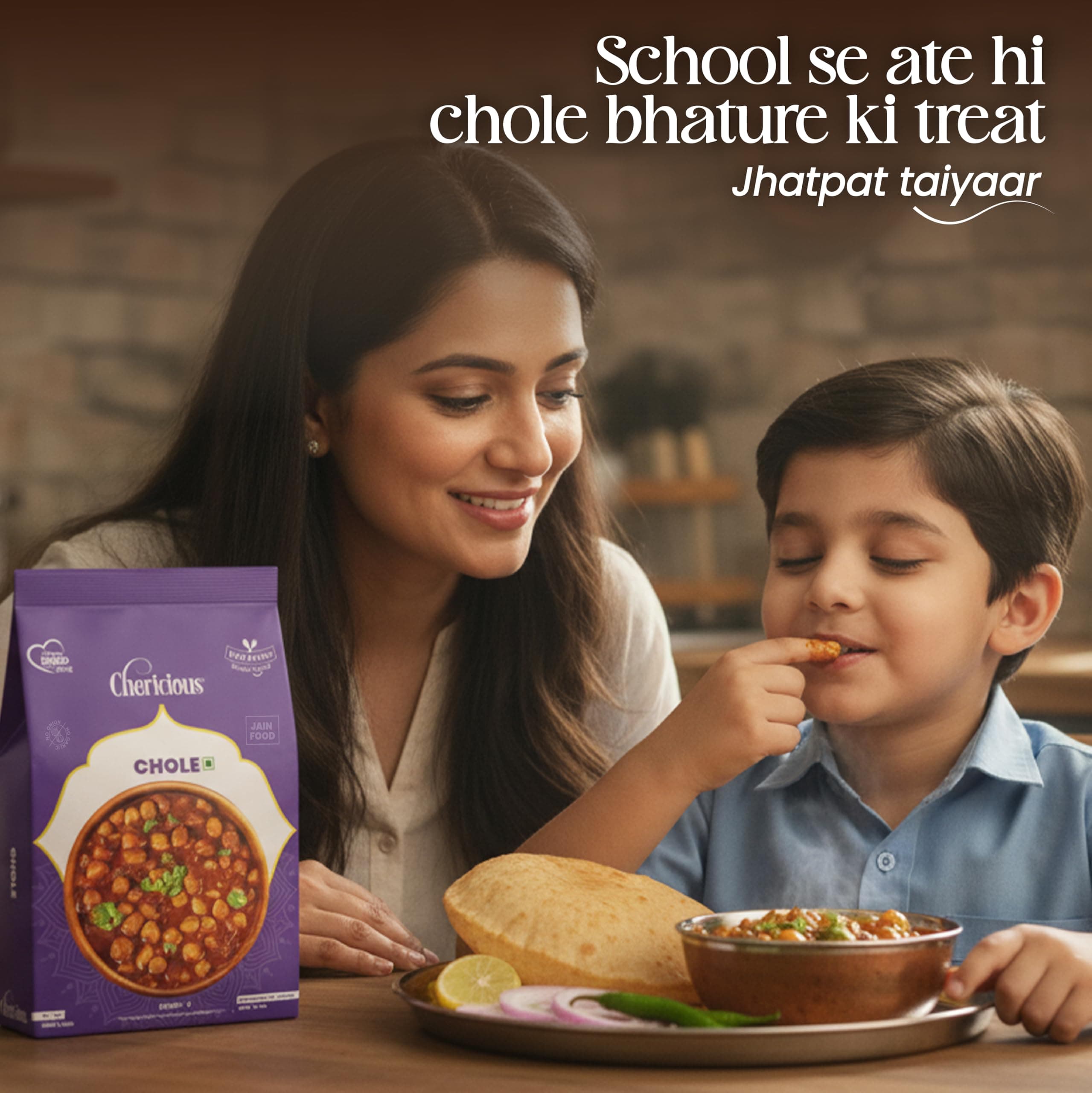 Chericious Ready to Eat Jain Chole | Freeze Dried-400 gm | No Onion No Garlic | Indian Street Food Style | Instant Heat & Eat Meal (Chole) — image 5
