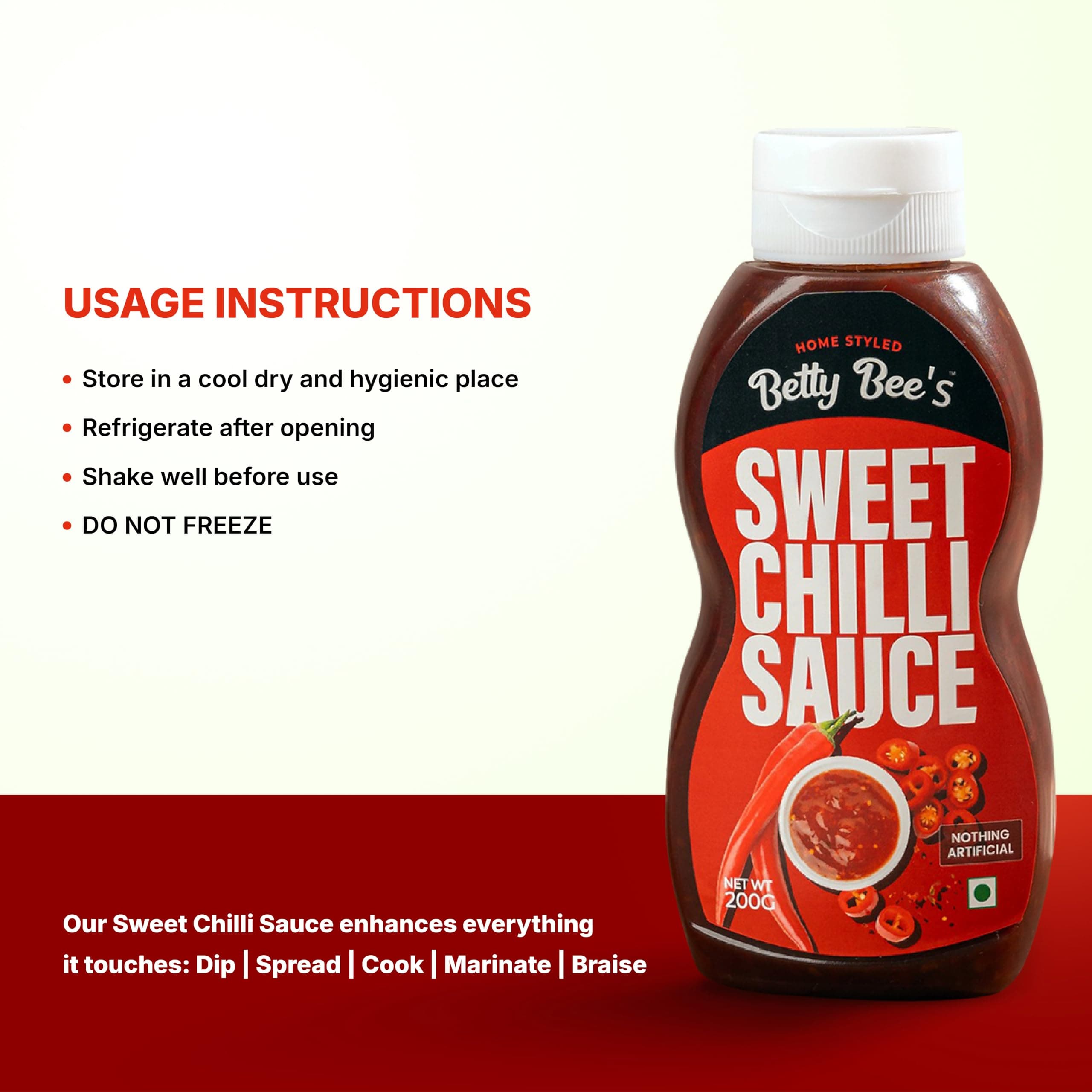 Betty Bee's Sweet Chilli Sauce, 200 Gms — image 5