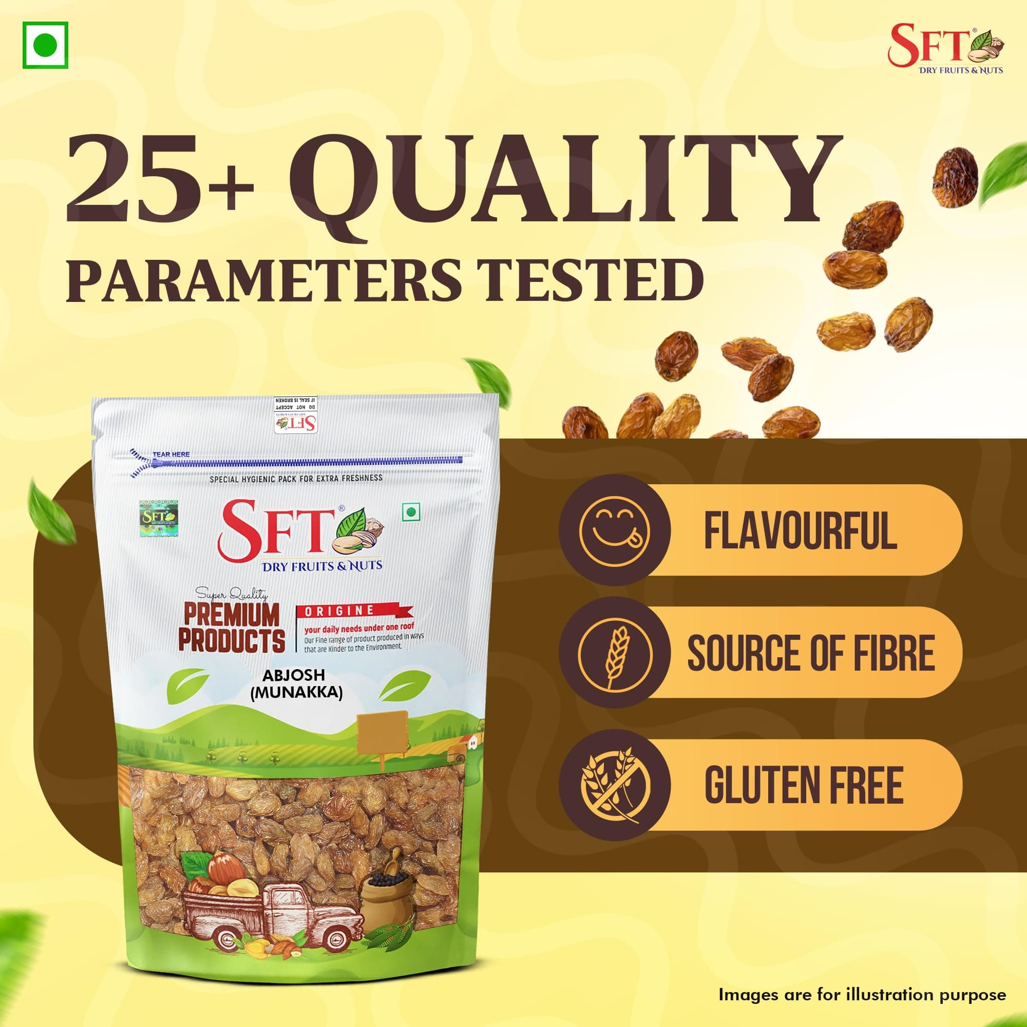 SFT Raisin with Seed (Munakka) Abjosh 1 Kg — image 4