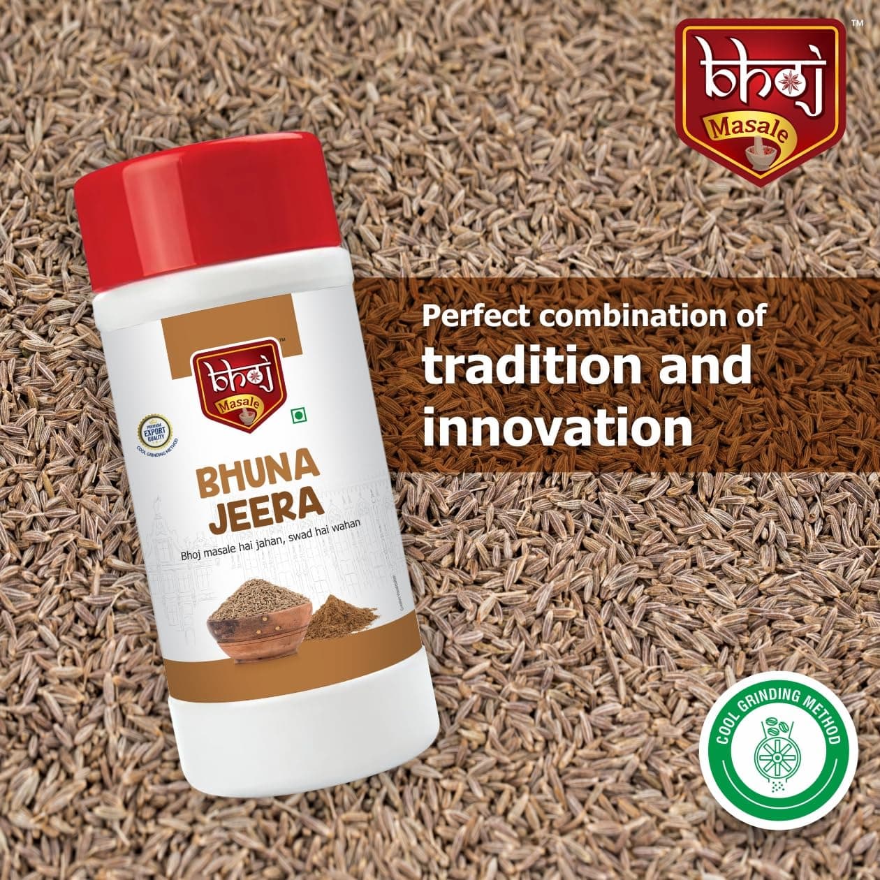 Bhoj Masale Fresh and Natural Roasted Cumin Powder 450GM | Bhuna Jeera Powder | Indian Spice Masala | Zero Additives And Preservatives. No Colour, No Preservatives, No Onion & No Garlic (Jain Friendly) — image 6