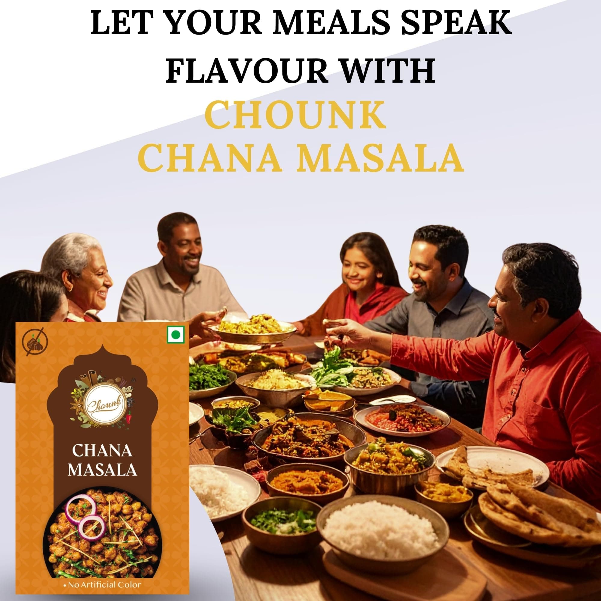 Chounk 100% Pure Punjabi Chana Masala 100g Powder No Onion No Garlic Ready To Cook Powder Masala — image 6