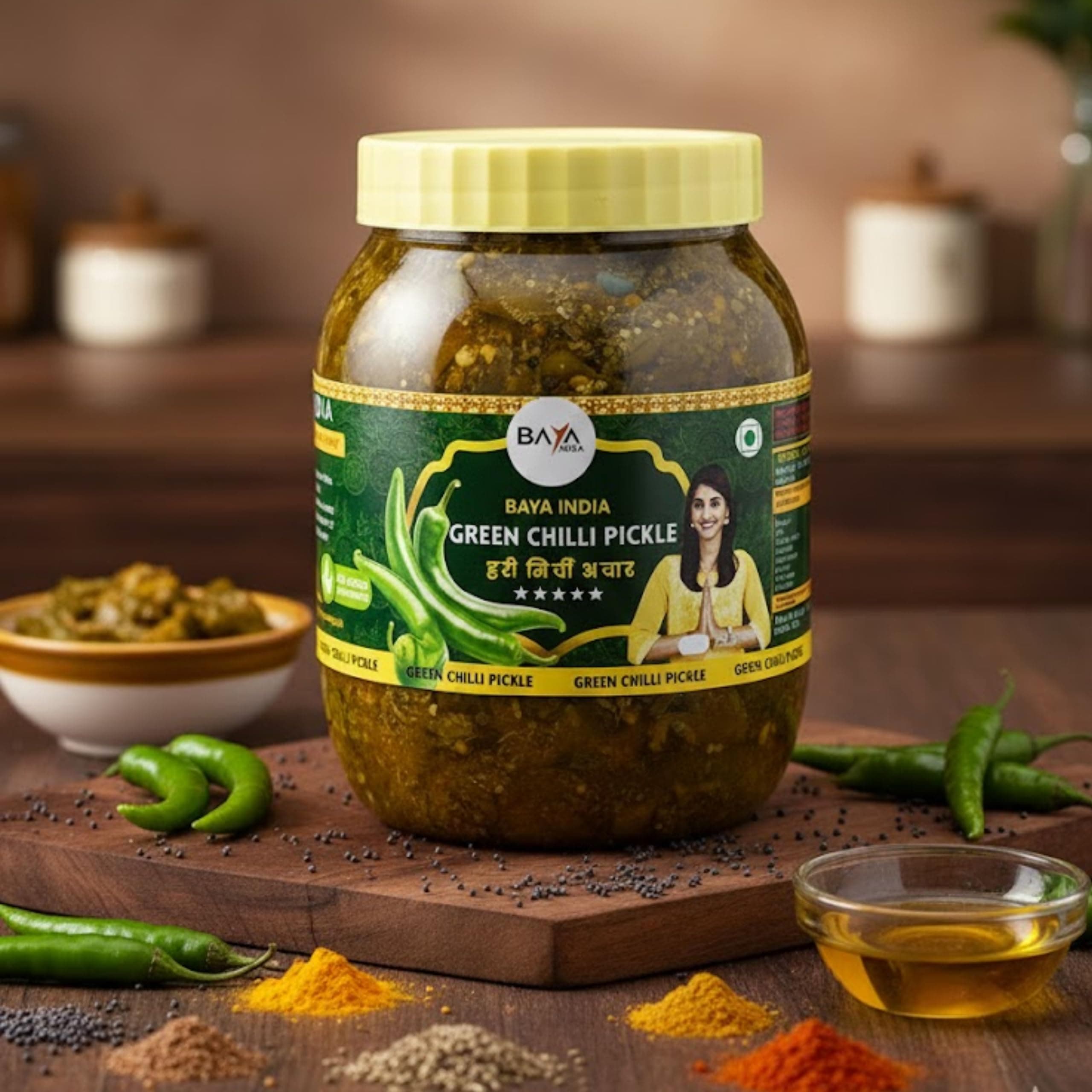 KisaanSay Indian Olive and Rai Pickle| Raai Lisoda ka achaar | Rai Lisoda achar | 400 GM | Traditional Spicy & Tangy | No Preservatives, No Vinegar | Made in Pure Mustard Oil | Sun-Dried | Homemade Taste | Plastic Jar | No Onion & No Garlic | jalpai | lasora | lasoda | Glue Berry and Mustard Pickle | — image 4