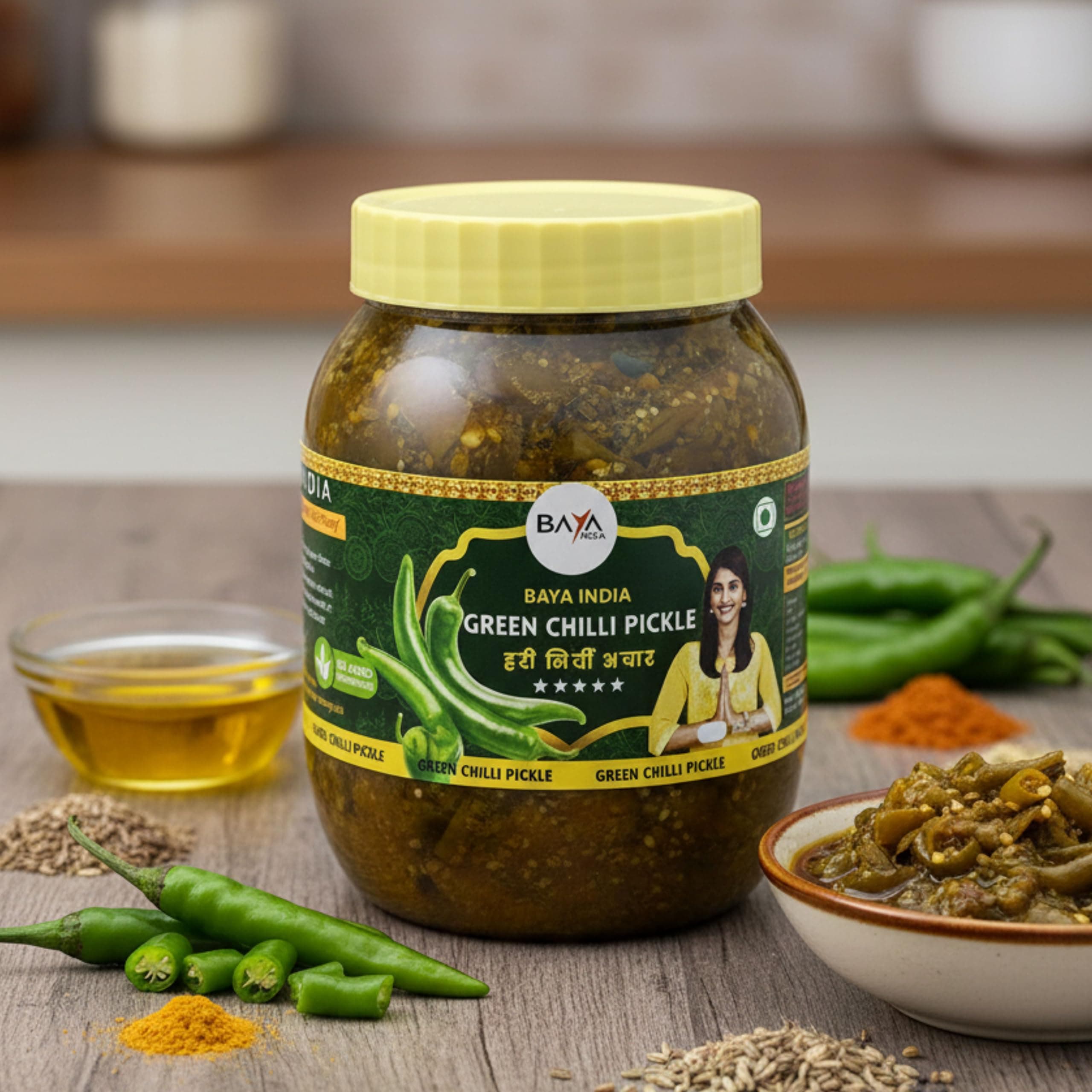 KisaanSay Indian Olive and Rai Pickle| Raai Lisoda ka achaar | Rai Lisoda achar | 400 GM | Traditional Spicy & Tangy | No Preservatives, No Vinegar | Made in Pure Mustard Oil | Sun-Dried | Homemade Taste | Plastic Jar | No Onion & No Garlic | jalpai | lasora | lasoda | Glue Berry and Mustard Pickle | — image 8
