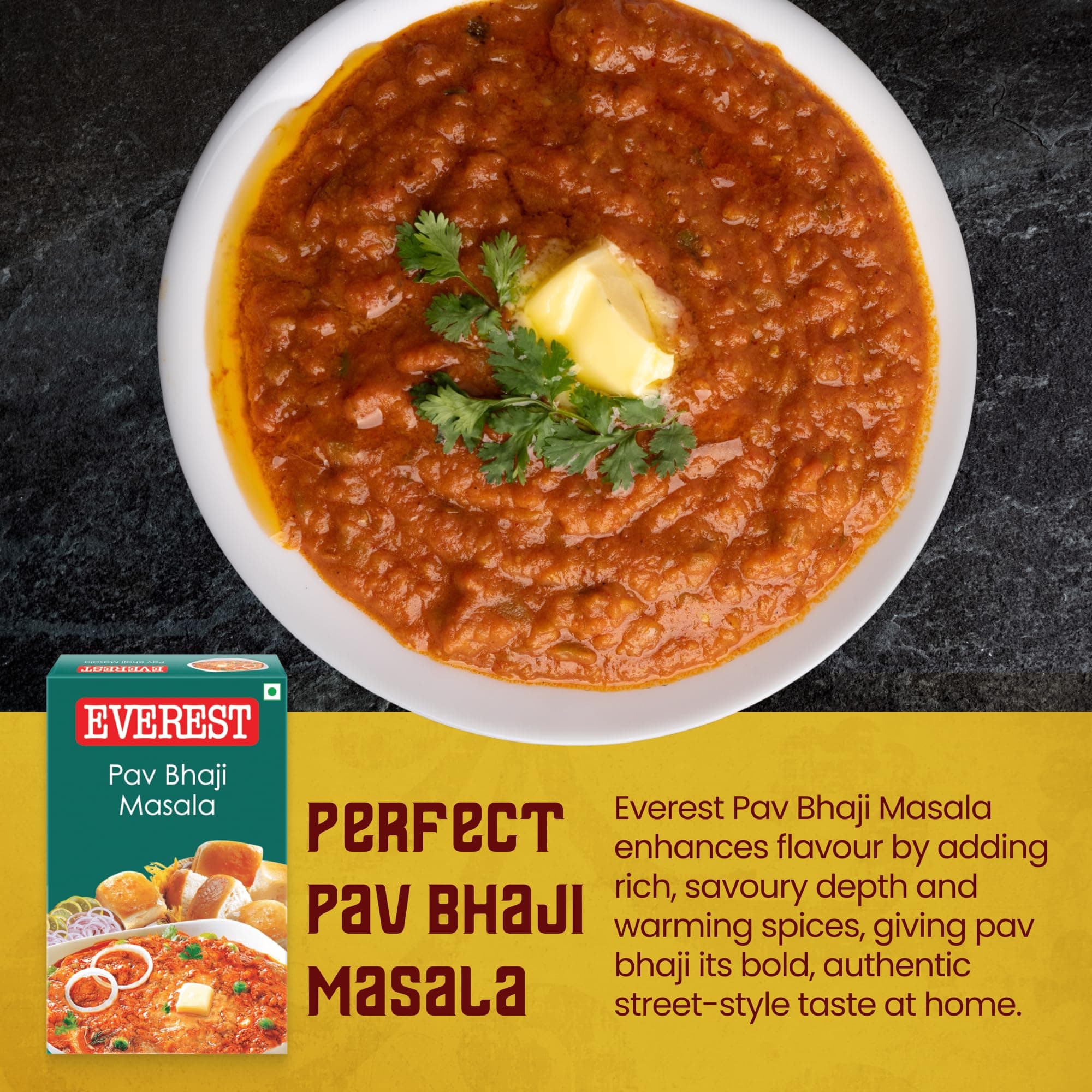 Everest Pav Bhaji Masala – 50g | Authentic Mumbai-Style Spice Blend for Rich, Flavourful Pav Bhaji | Aromatic Masala Powder for Bhaji, Snacks & Street-Style Cooking — image 5