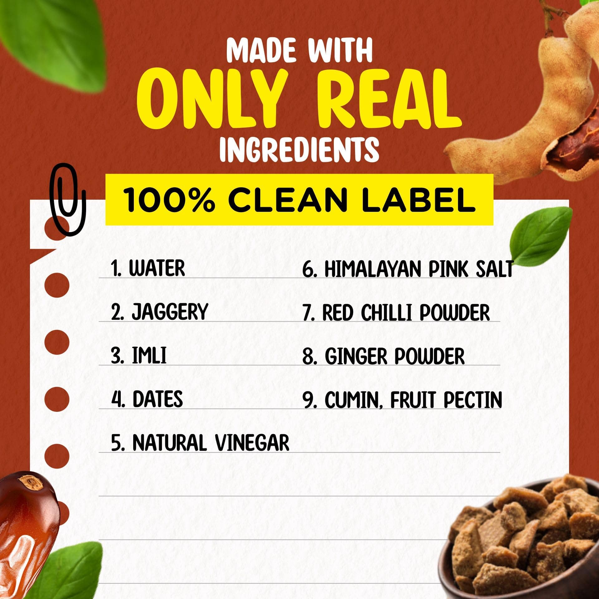 REPEAT GUD Healthy Imli & Date Sauce 100% Natural Ingredients | No MSG | No GMO | No Refined Sugar, Made With Jaggery & Dates | 100% Chemical & Preservative Free | GUD For Kids | 100% Vegetarian | 225 gm — image 4