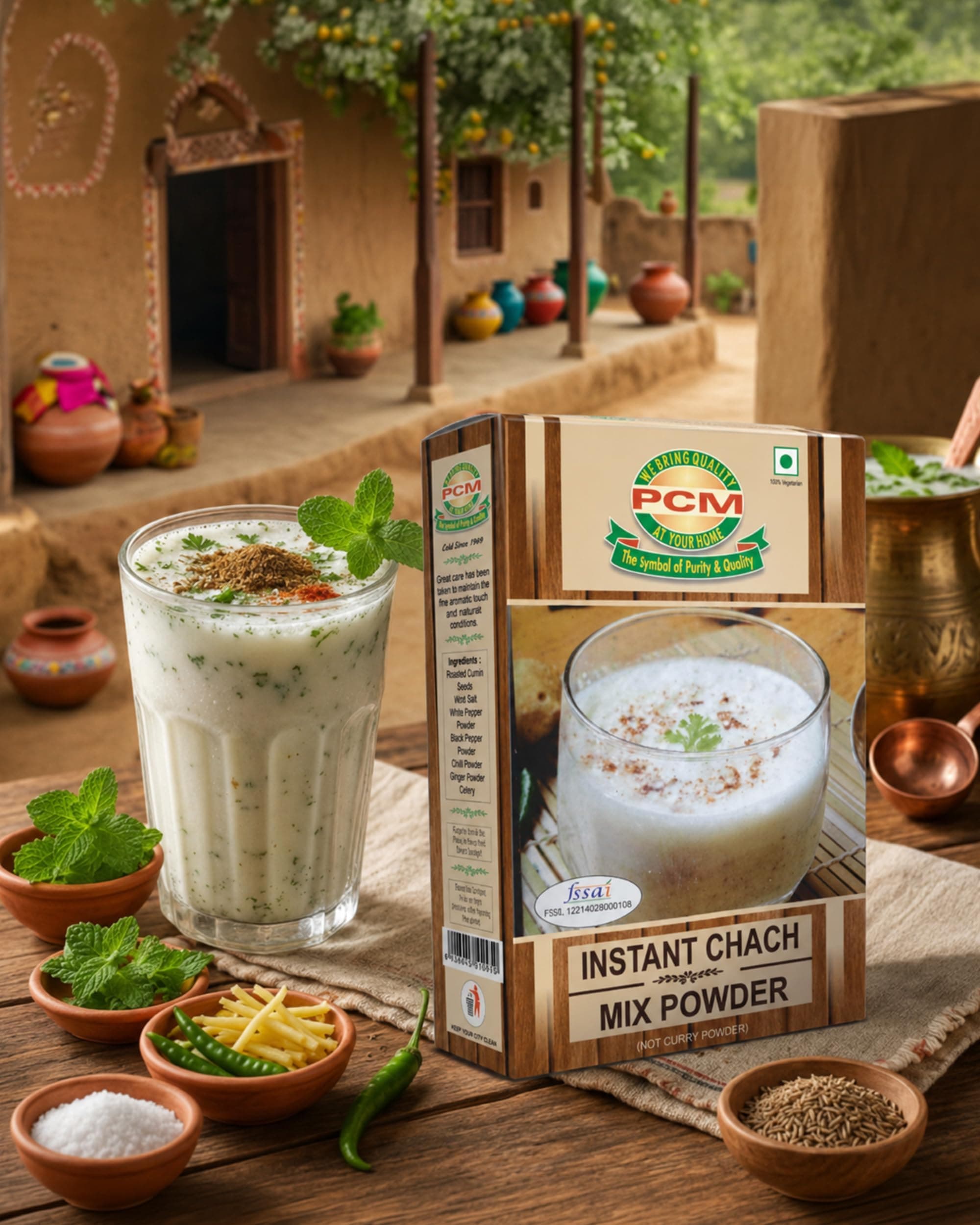 PCM Chach Masala Powder - 100g | Authentic Indian Spice for Refreshing Buttermilk, Lassi & Raita — image 3