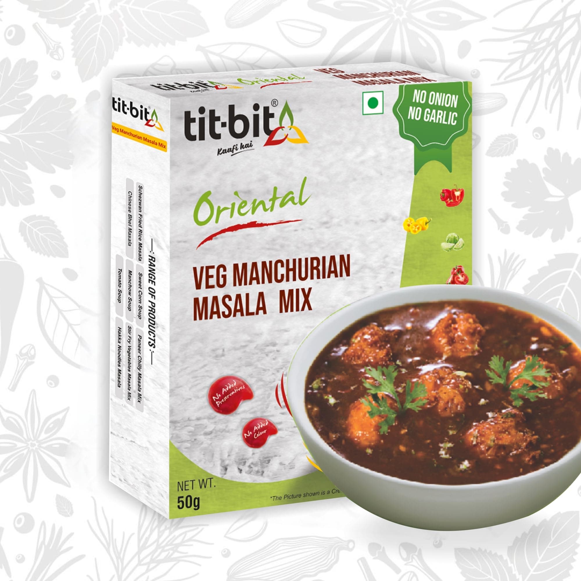 Tit-Bit Oriental - No Onion No Garlic Chinese Masala's Easy to Cook (Jumbo Combo),8 Count — image 7