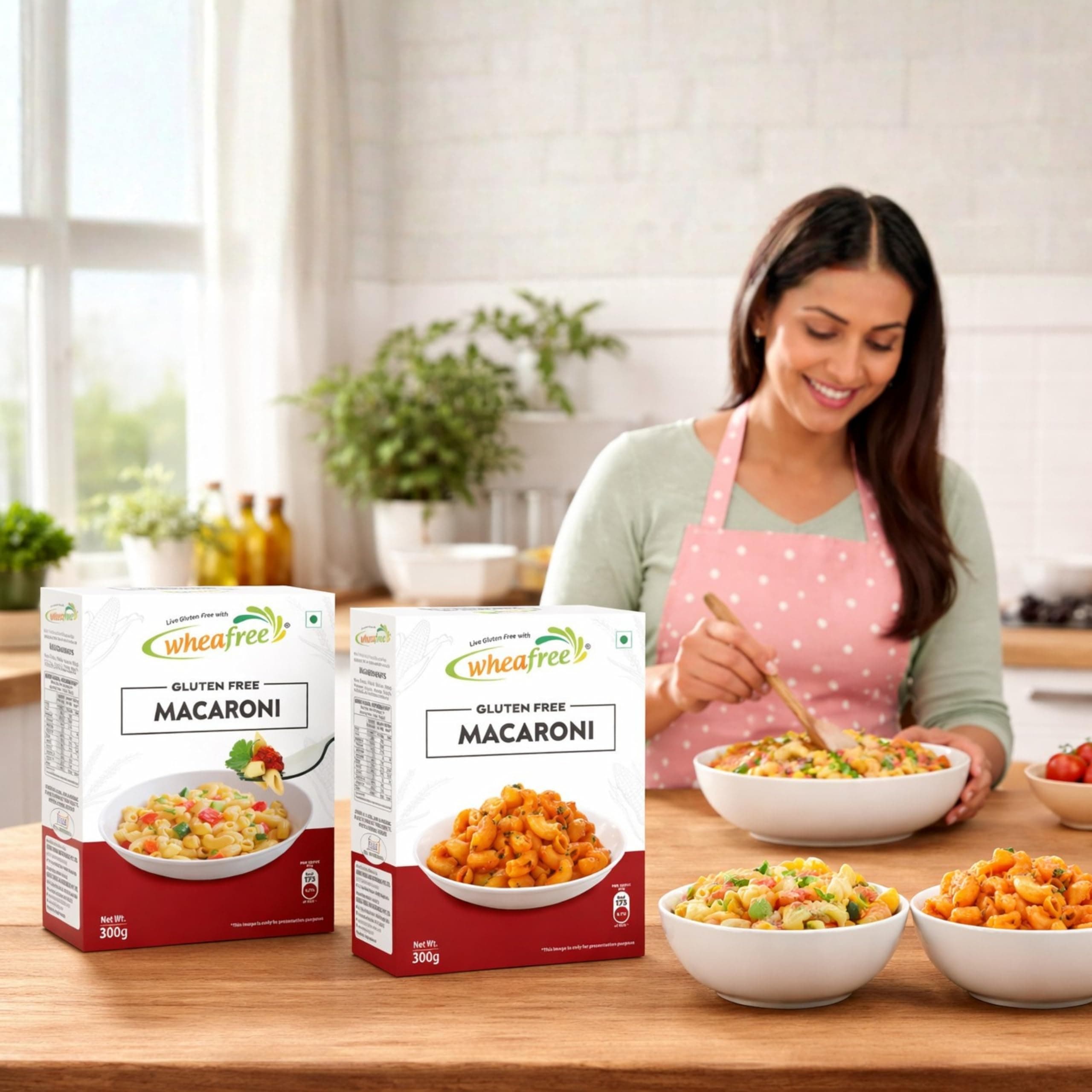 Wheafree Gluten Free Macaroni (Pack of 2 x 300g each) | No Maida | No Trans Fat | No Cholesterol | Lactose Free | No MSG | Quick and Easy to Cook | Easy to Digest — image 7