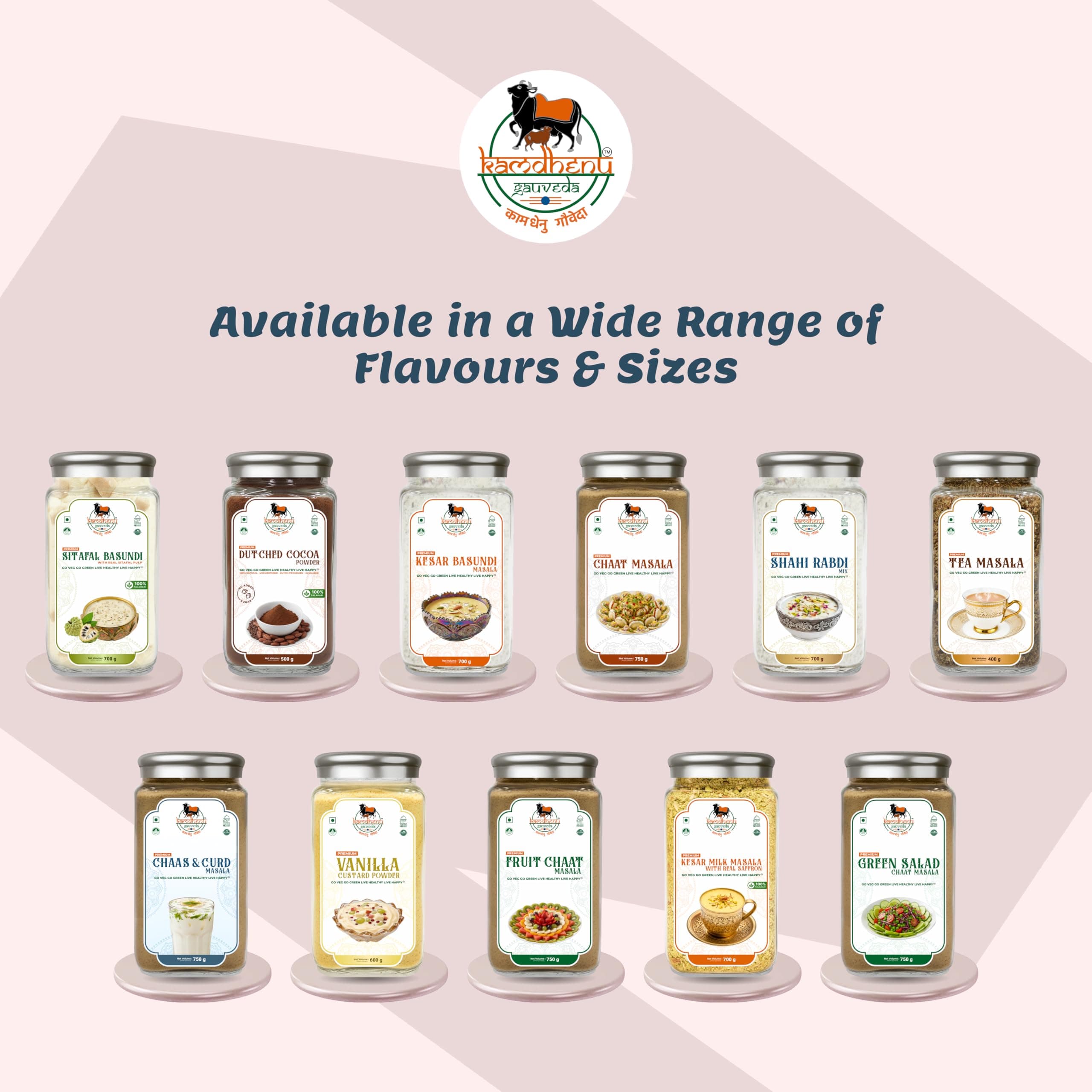 Satvik Sanatani Swaminarayan Jain Vegan Chatpata Chaat Masala 350g | Cumin, Coriander, Pudina, Pink & Black Salt | No Onion No Garlic | No Preservatives | FSSAI Certified | Glass Jar with Steel Cap — image 9