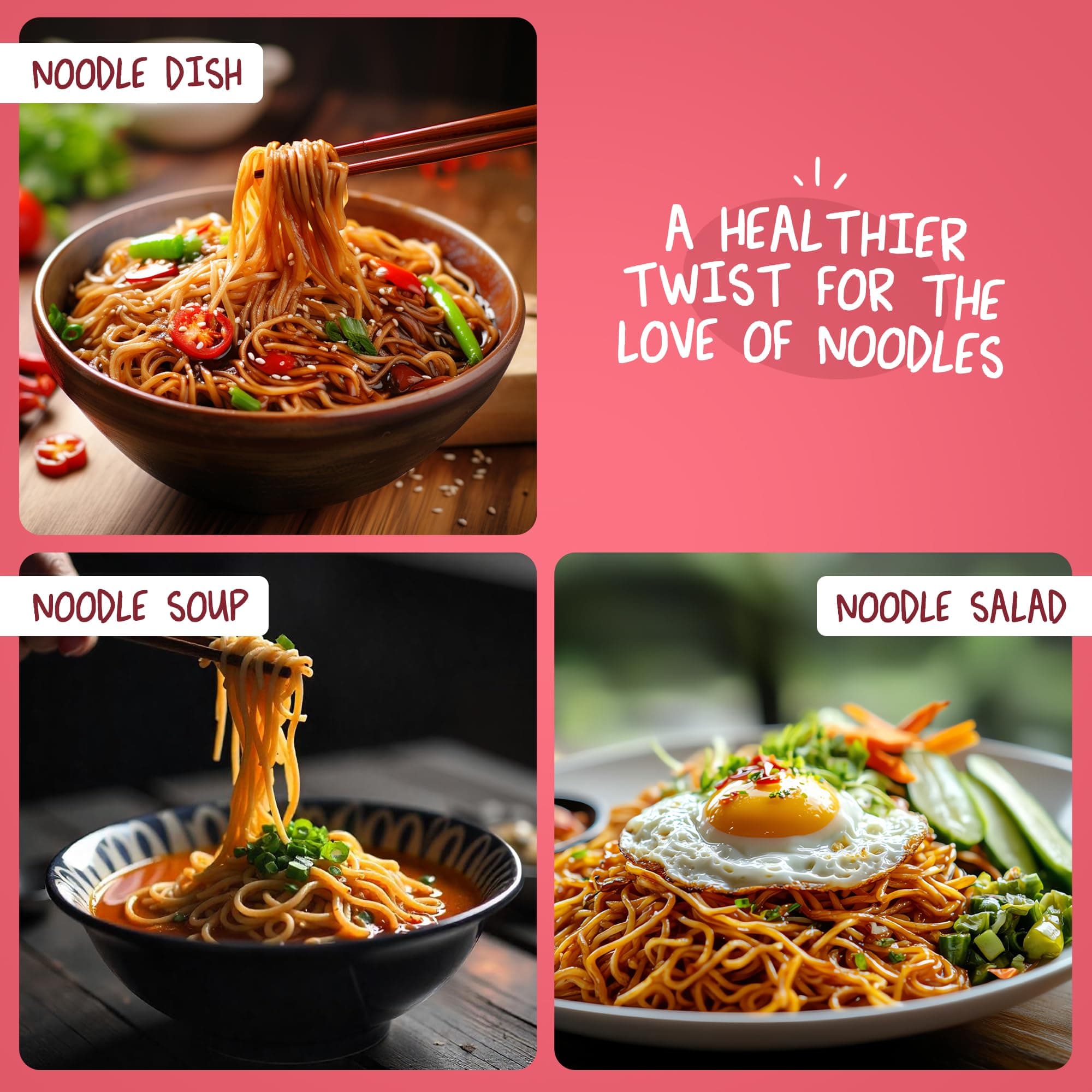 MOI SOI Whole Wheat Hakka Noodles, 150g (No Maida | Not Fried | No Preservatives or MSG) — image 3