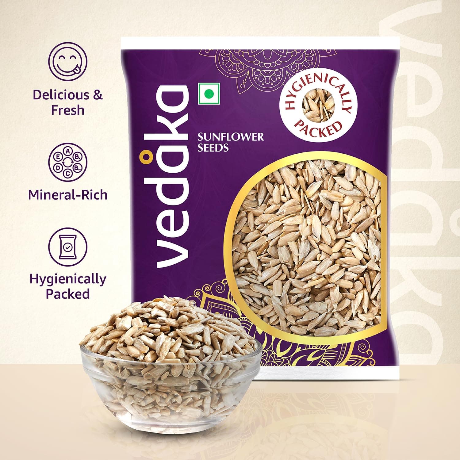 Vedaka Premium Sunflower Whole Seeds , 200 g — image 5