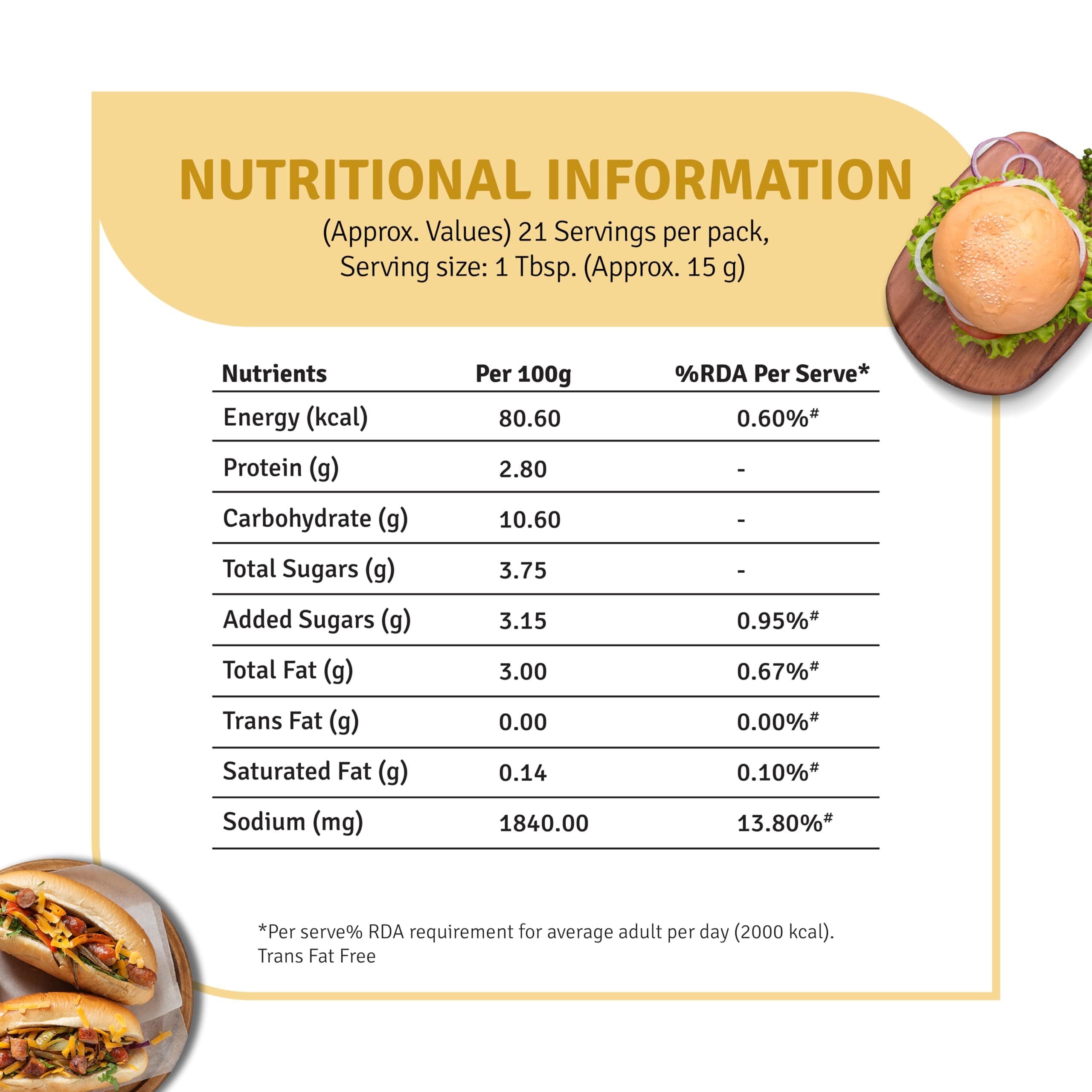 Veeba American Mustard Sauce, 320gram — image 2
