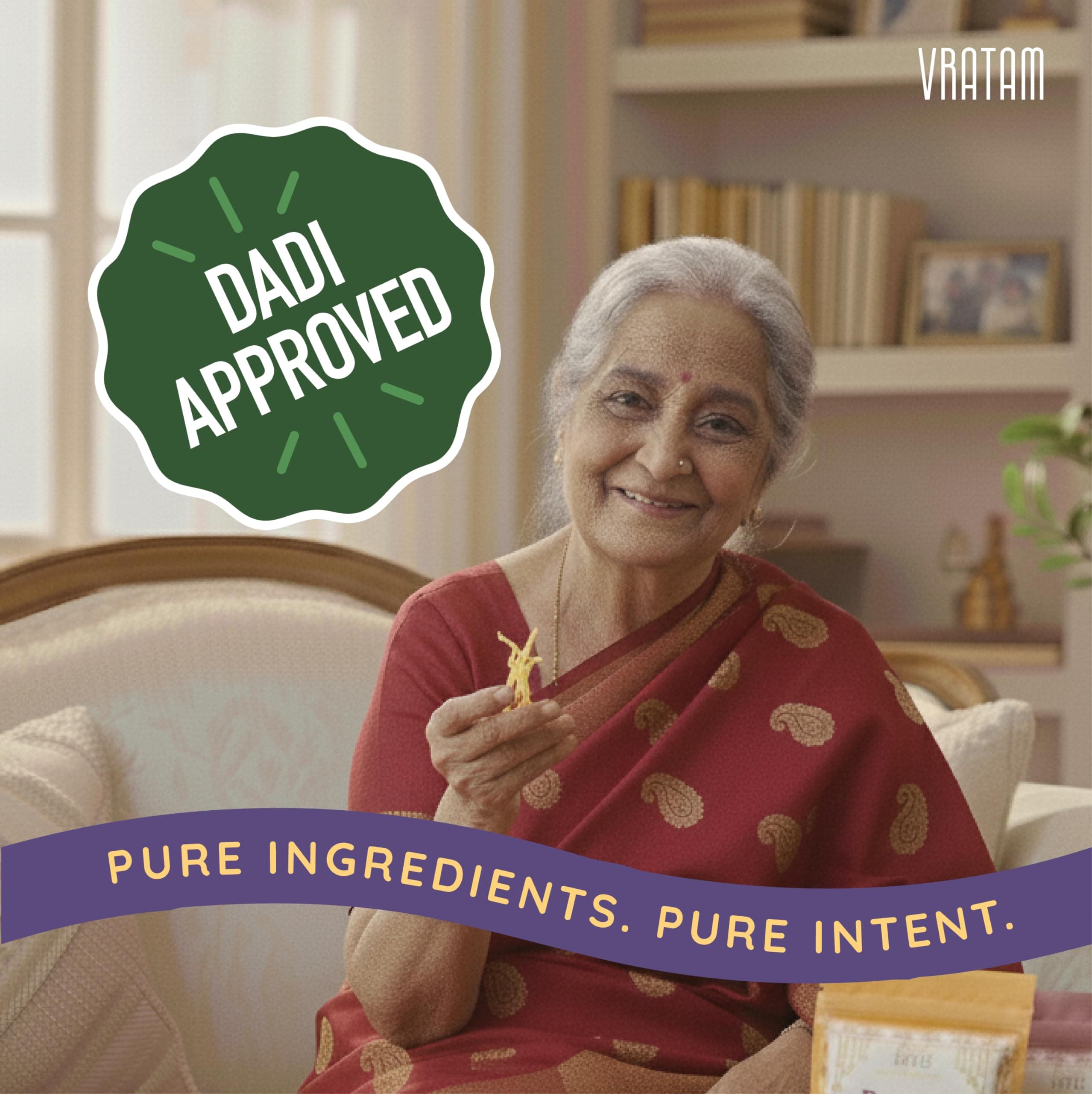 Vratam Aloo Lacha | Healthy Namkeen Aloo Bhujia for Diet | No Onion No Garlic No Palm Oil | Homemade Tasty Snacks made in Groundnut Oil | Guilt Free Snacks Jain Friendly | 110G (pack of 1) — image 8