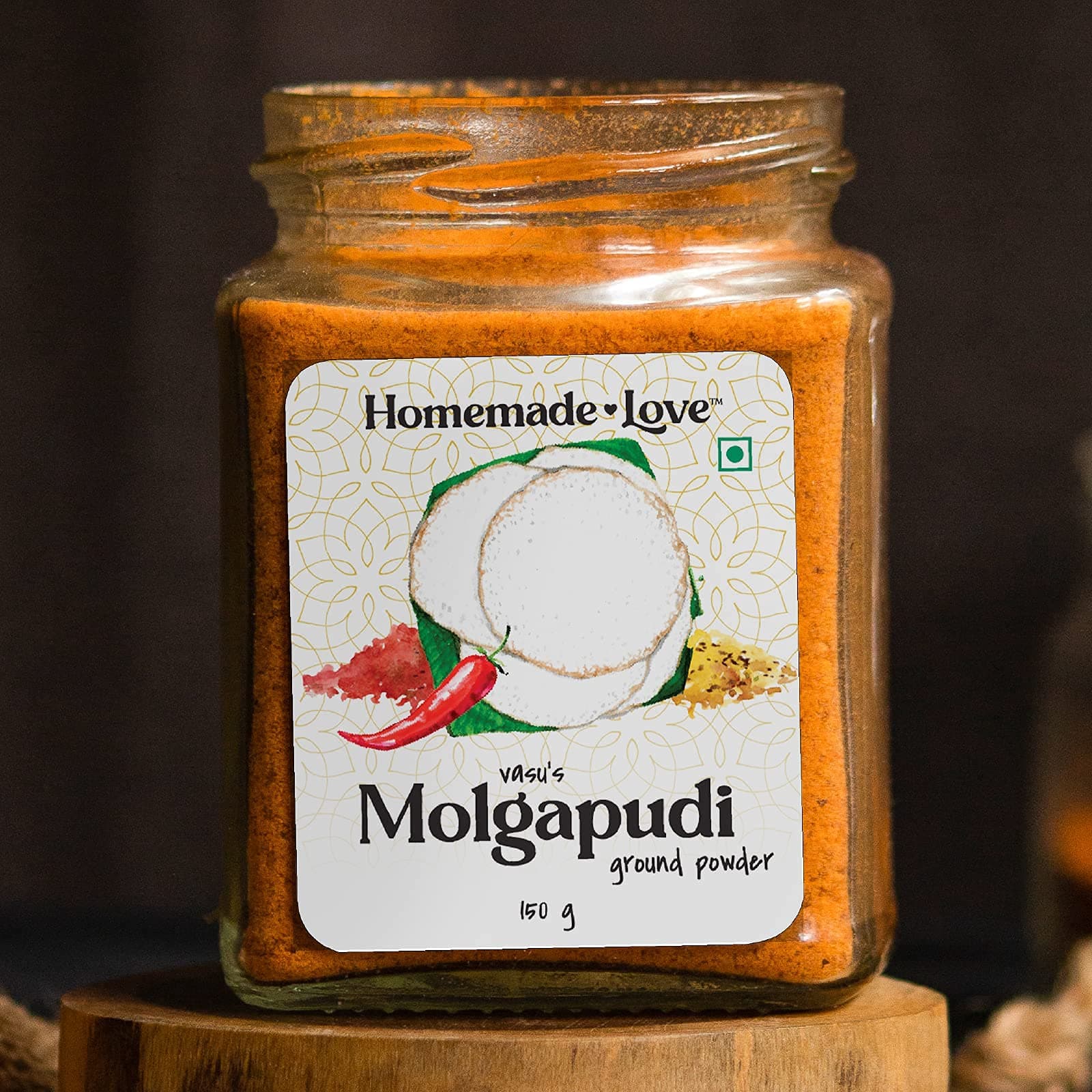 Homemade Love Idli Chutney Powder (150g)| South Indian style Molgapudi | Instant Gunpowder Chutney | Perfect for Idli, Dosa, Appam, Rice, Chapati, and Roti | No Added Onion and Garlic — image 6