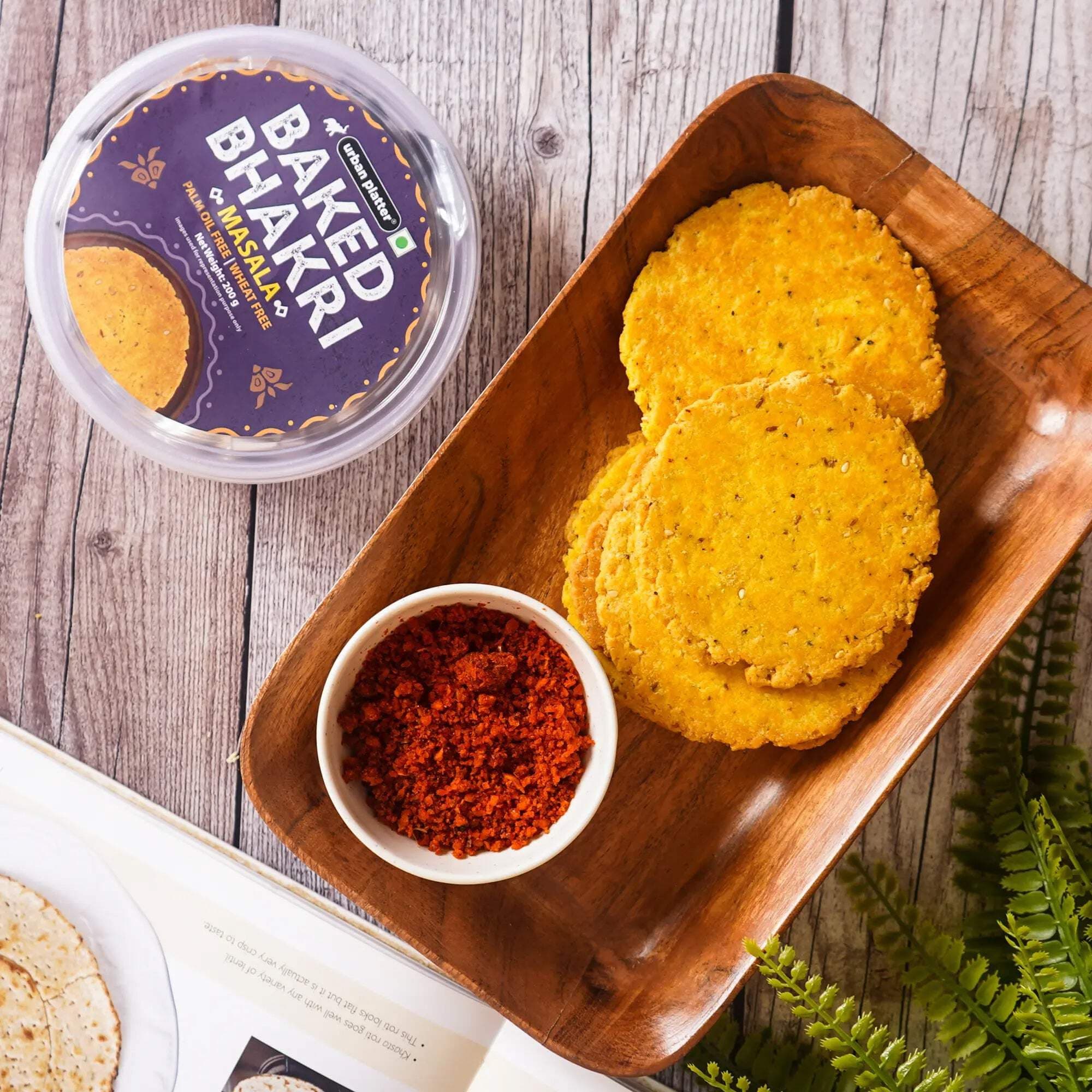 Urban Platter Baked Masala Bhakri, 200g (Wheat Free, Traditional Gujarati Snack) — image 5